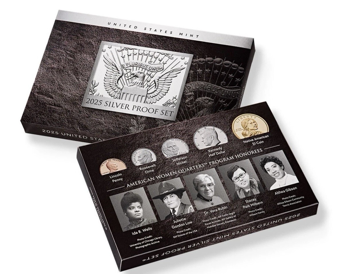 2025 US United States Mint Silver Proof 10 Coin Set 25RH S LAST PENNY + QUARTERS