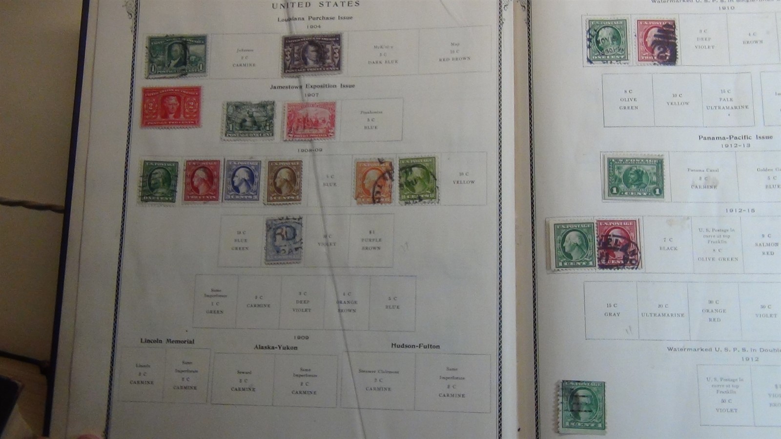 Stampsweis WW collection in Brown Scott Int'l 1901-1920 est 2715 stamps