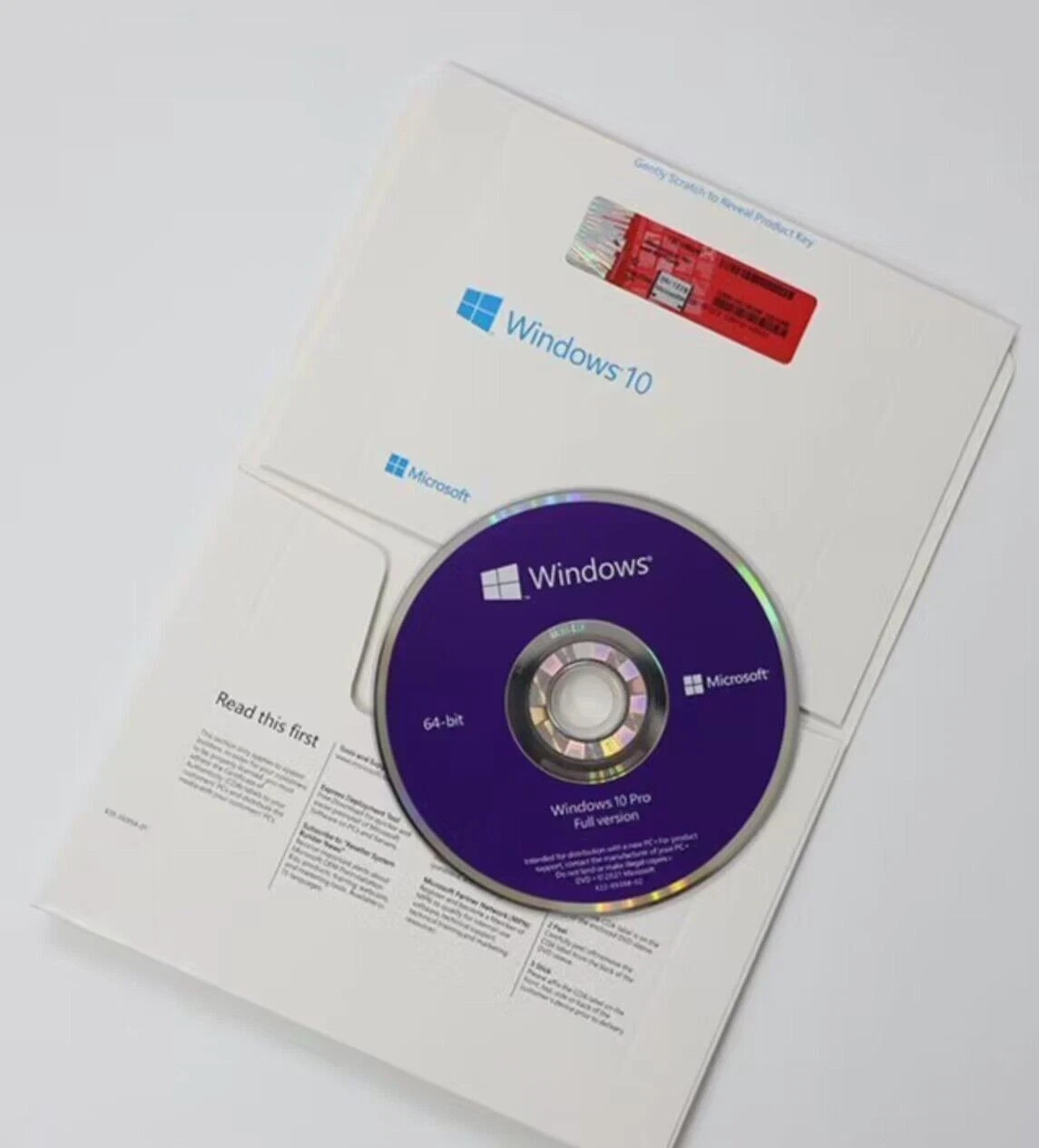 Windows 10 Pro 64 bit DVD with Product Key Ships from USA & Free Shipping