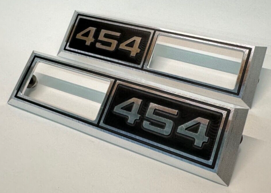 1968 Chevelle Impala Nova '454' Emblem Marker Light Bezel Front Fender Billet