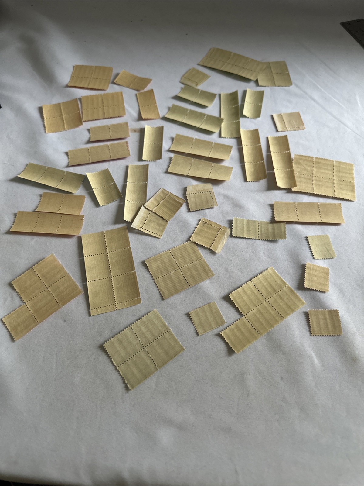 Lot Of US Stamps 1/2 Cent To 50 Cents Block Plate Unused