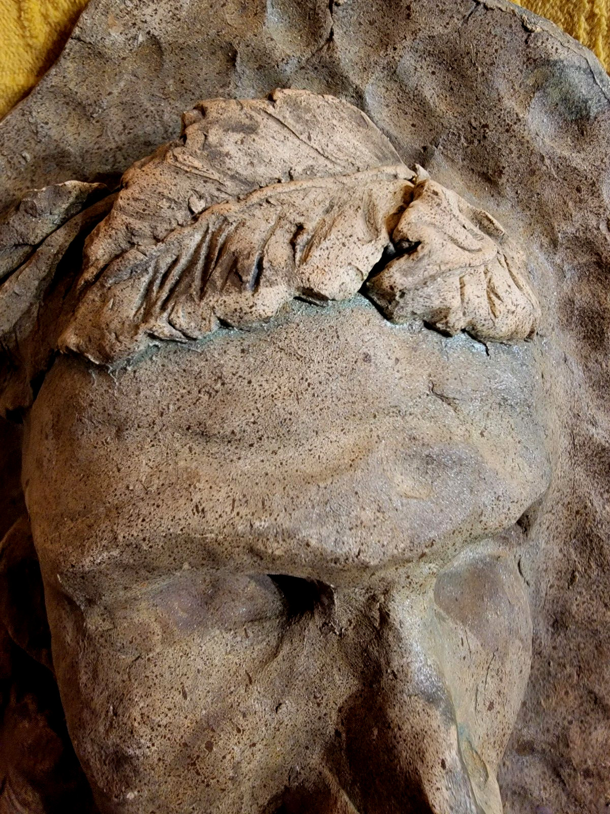 Death Mask Face Post-Mortem Funeral Grave Cemetery Oddity Bird Feeder Garden