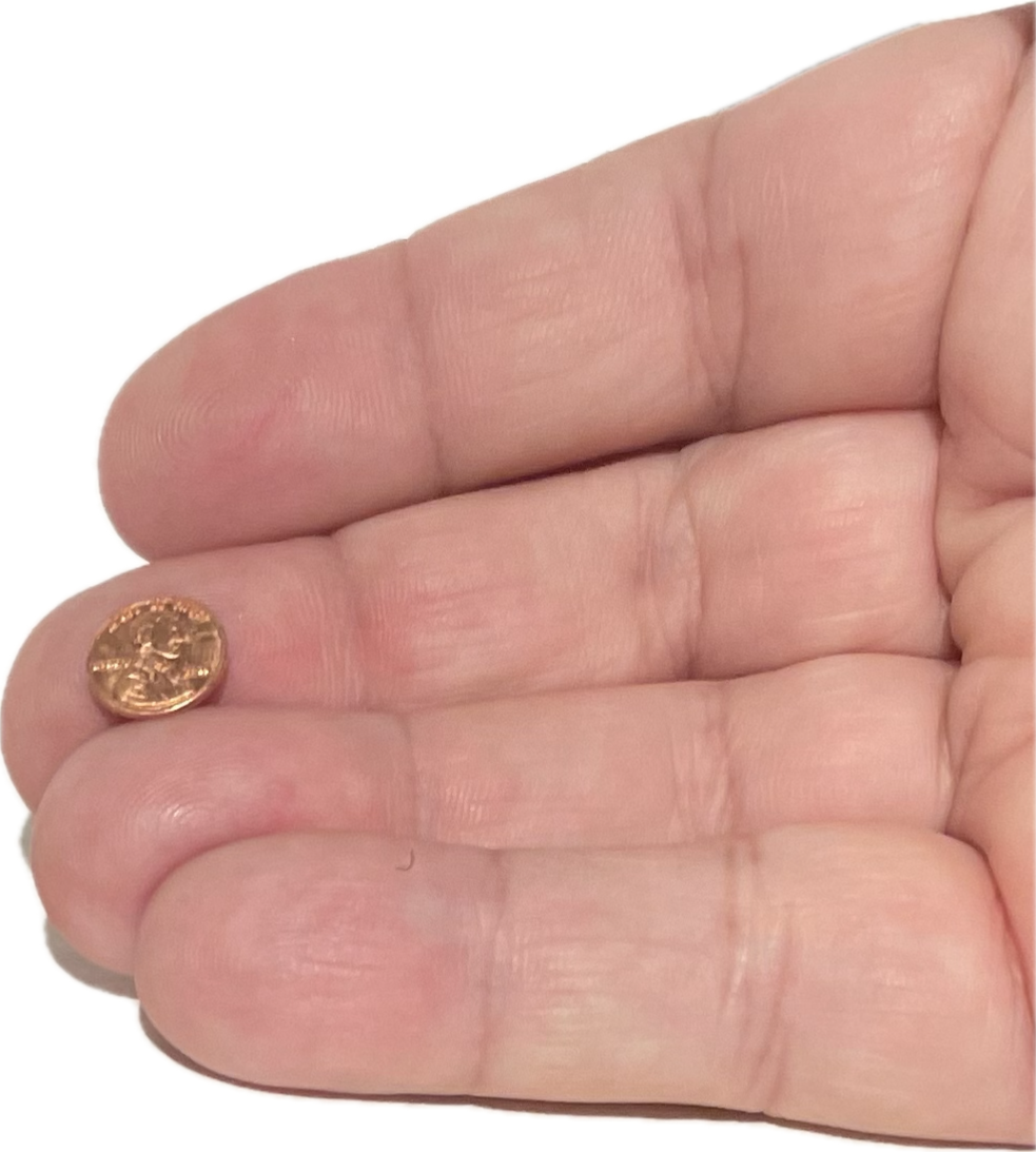 10 Set MINI PENNIES Tiny Penny Lincoln Coins For Magic Tricks Shrinking Joke