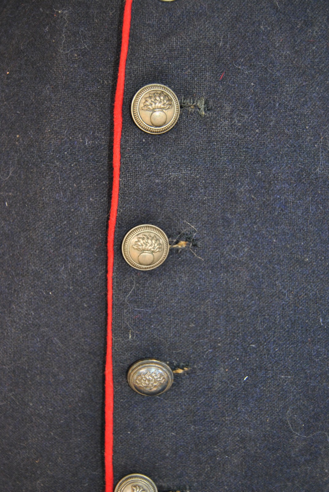 Late 1800s Old French Parisian Theatre Napoleonic Uniform Tunic and Bonnet