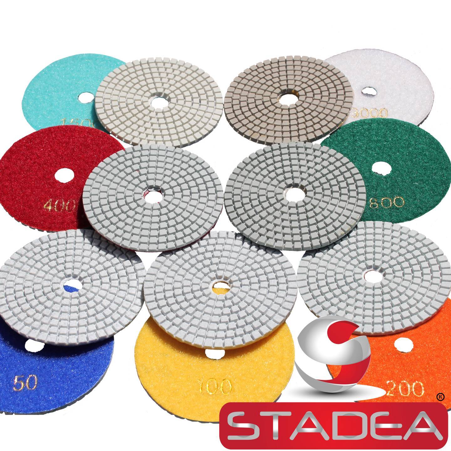 Diamond Polishing Pads 4 inch WetDry Granite Concrete Marble Glass Stone Sanding