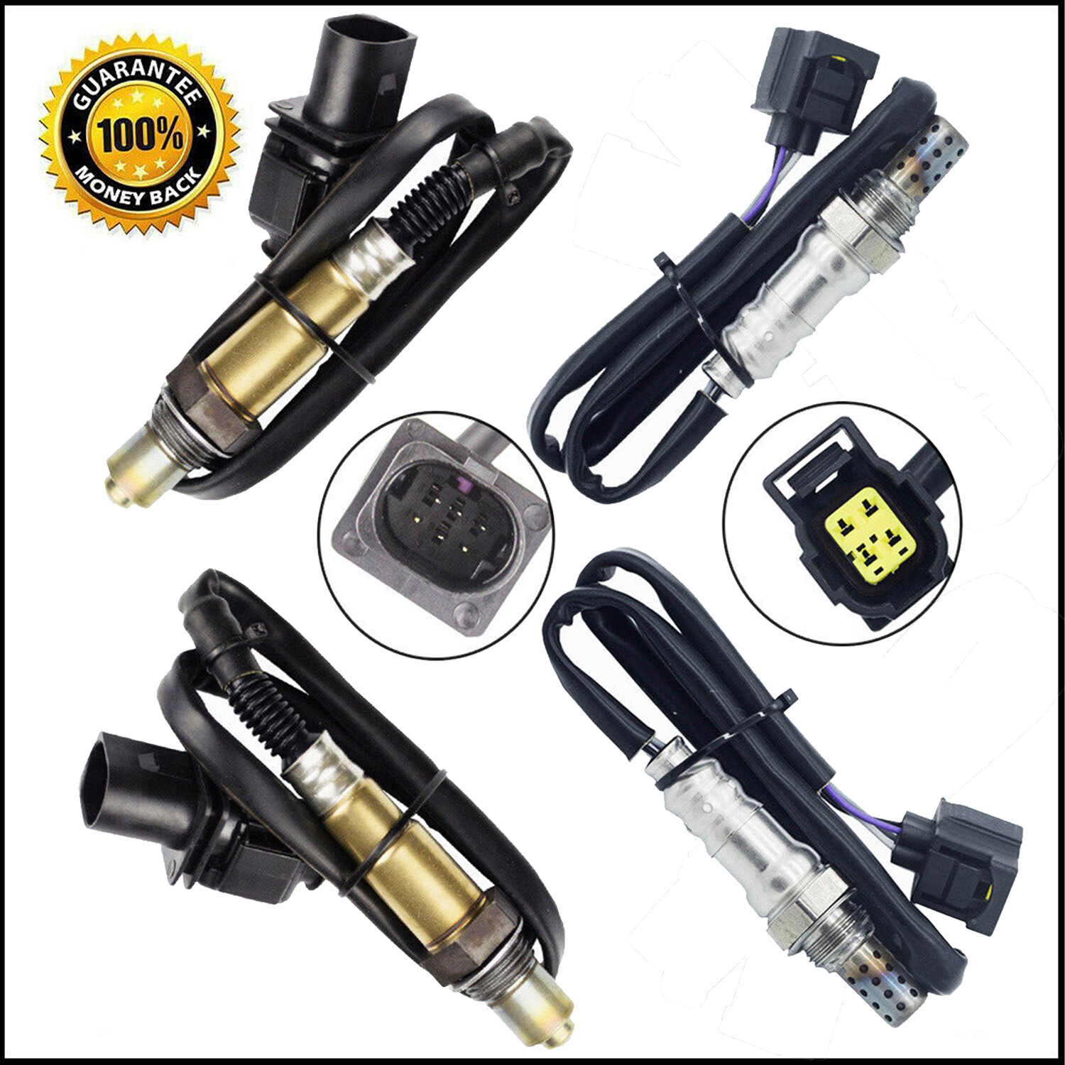 Set(4) Oxygen Sensor Upstream+Down For 2006-2011 Mercedes-Benz E350 C300 CLS550