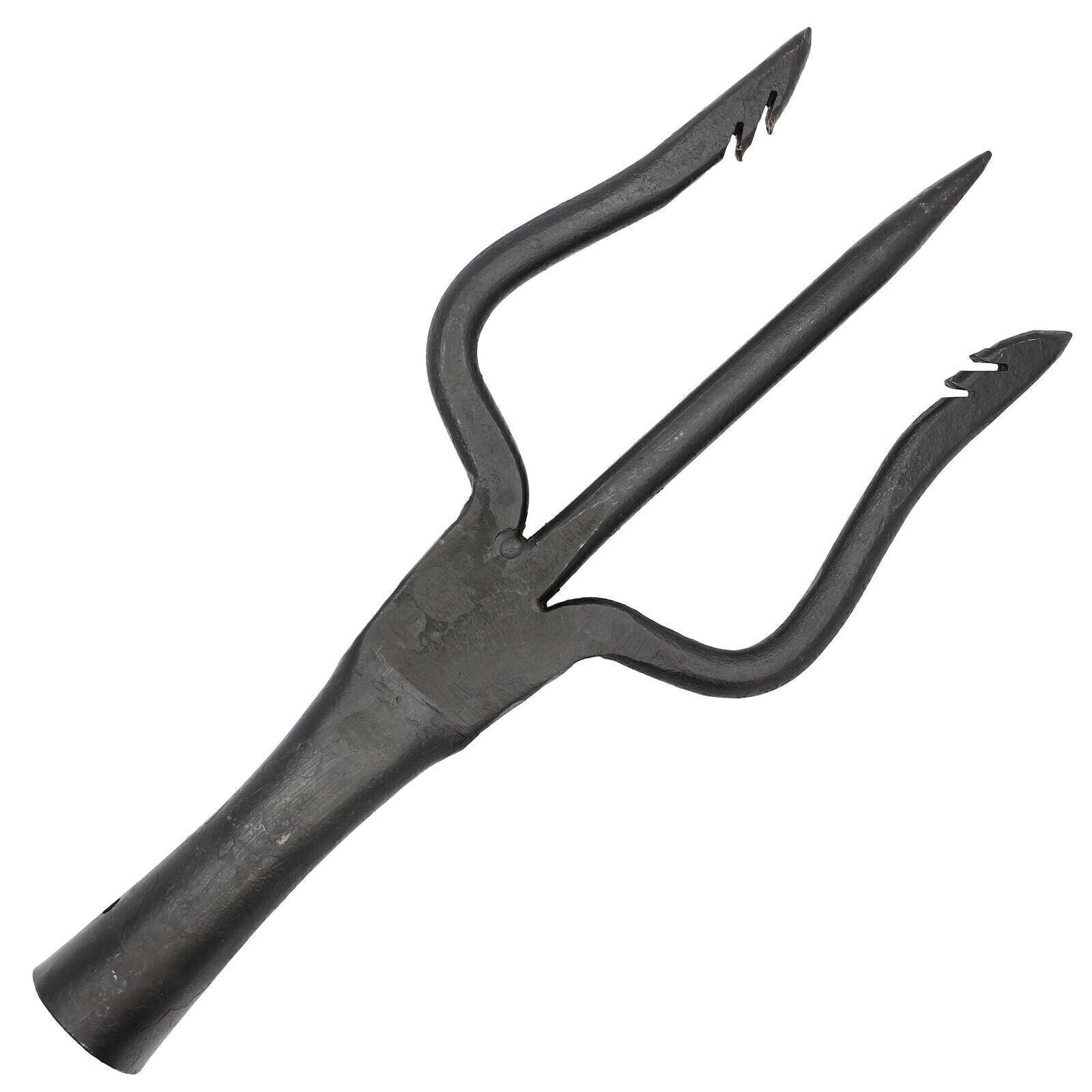 Hand Forged High Carbon Steel Trident Spear Head, New