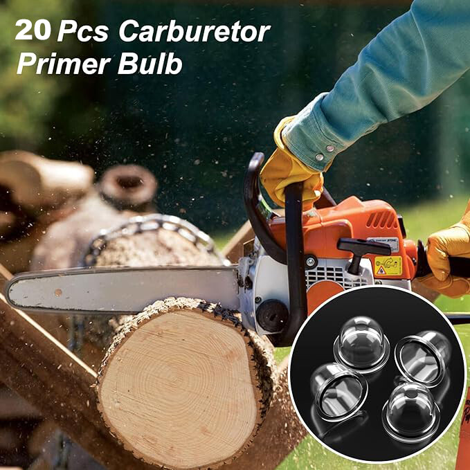 20XClear Fuel Pump Bulbs for Small Engine Weed Eater Chainsaw Blower Replacement