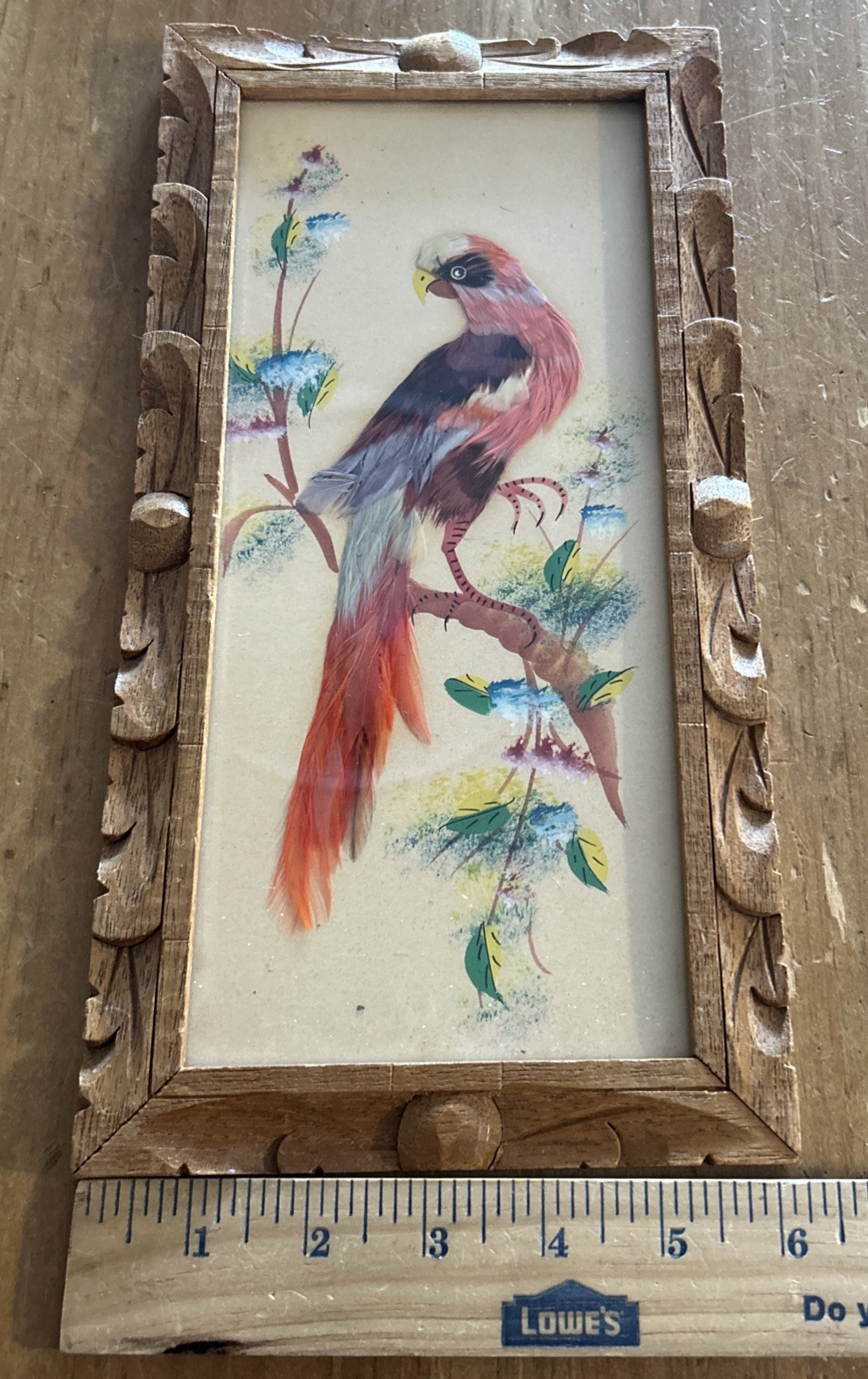 Set 3 VTG Mexican Feathercraft Bird Art Collection Handmade with Real Feathers