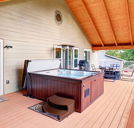 Universal Espresso Resin Pool Ladders Steps Handi-Step For Spa and Hot Tubs Pool