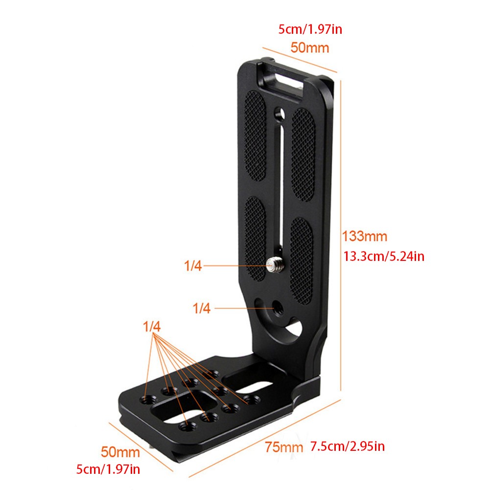 Camera L Bracket Vertical Horizontal Switching Tripod Head Quick Release Plate a