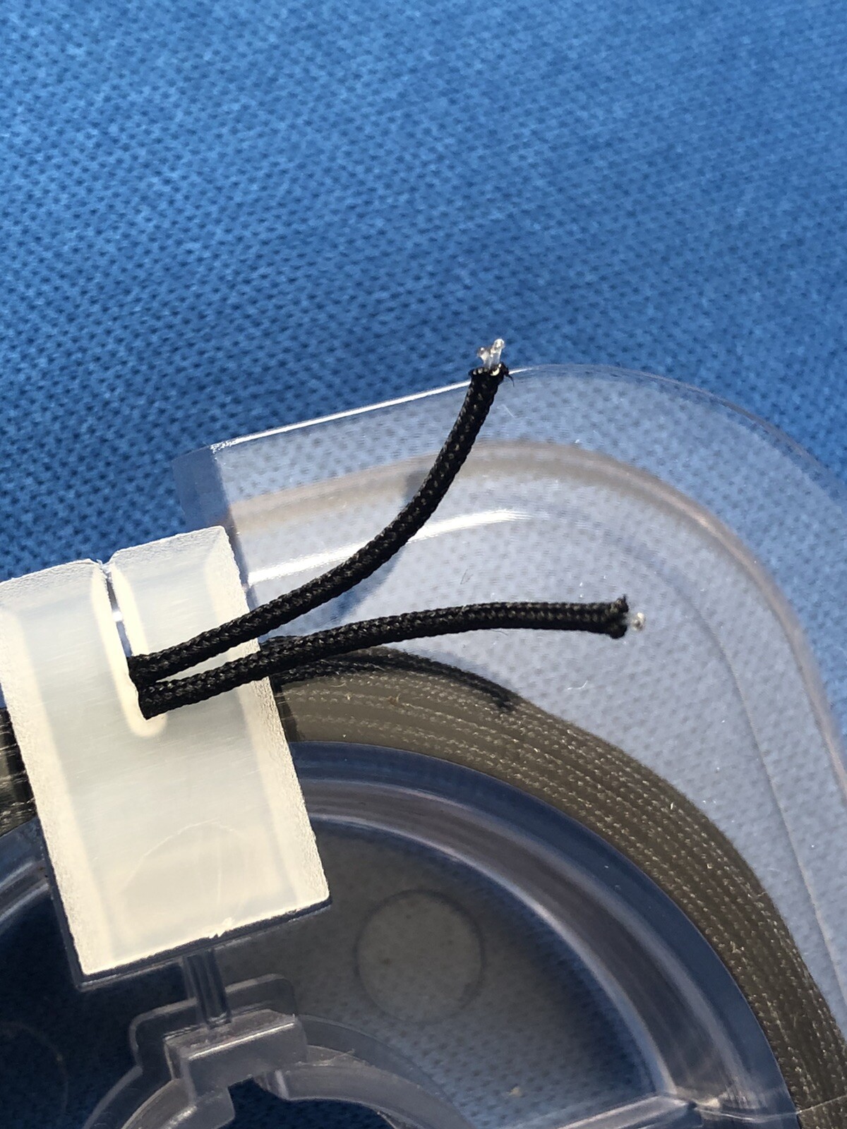 25 feet! Dial Cord String .028" .7mm dia. Black Braided Nylon Tube Radio Tuners