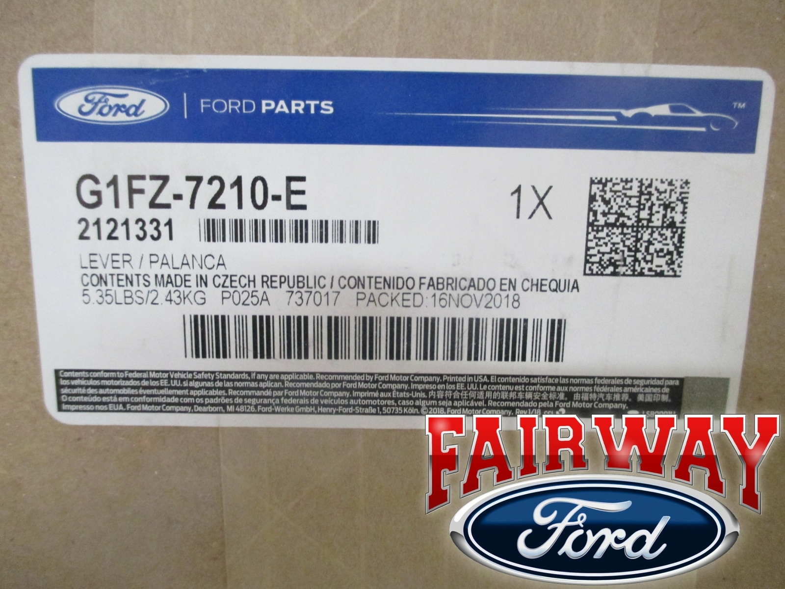 16 thru 18 Focus OEM Genuine Ford RS Short Throw Shifter - UPGRADE - Fits all ST