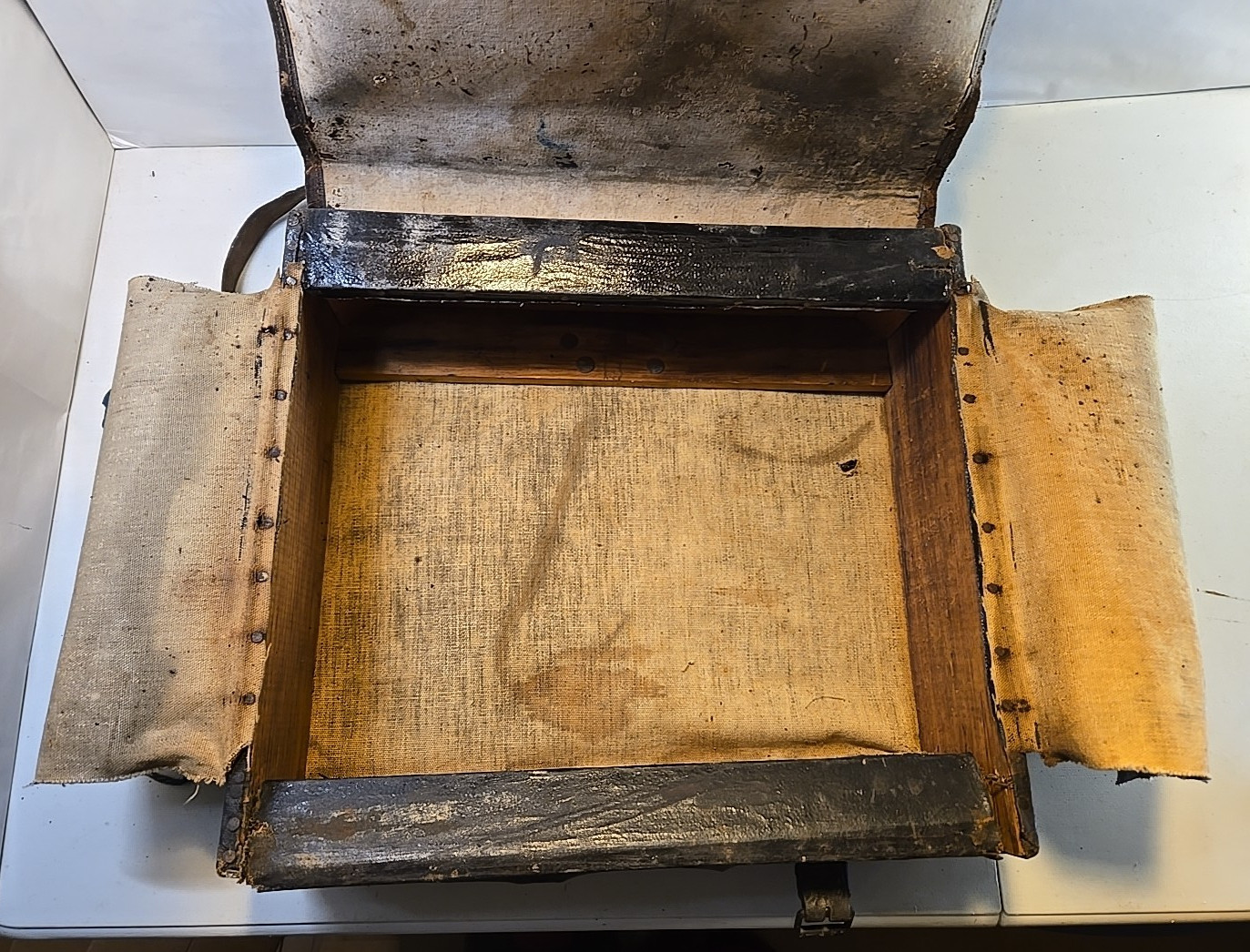 Civil War to Indian Wars Oil Cloth Box Haversack Backpack