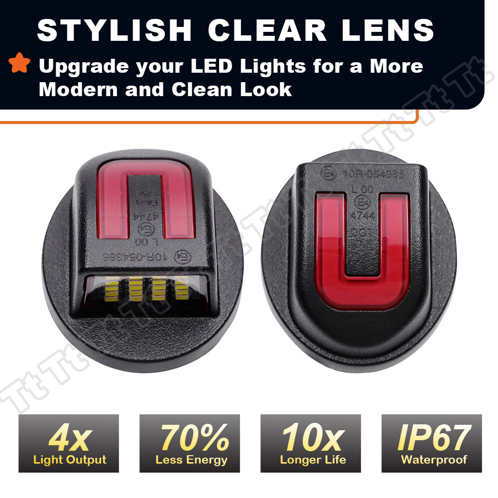 LED License Plate Light Rear Bumper Tag Assembly Lamp For Ford F150 F250 F350 2X