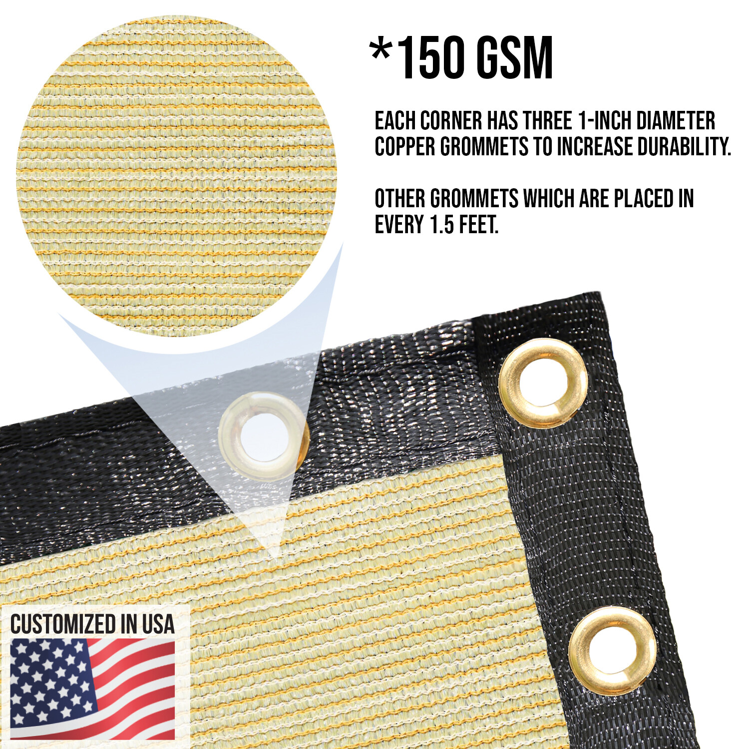 Beige 4' 5' 6' 8' Privacy Fence Screen Windscreen Mesh HDPE Shade Cover Garden