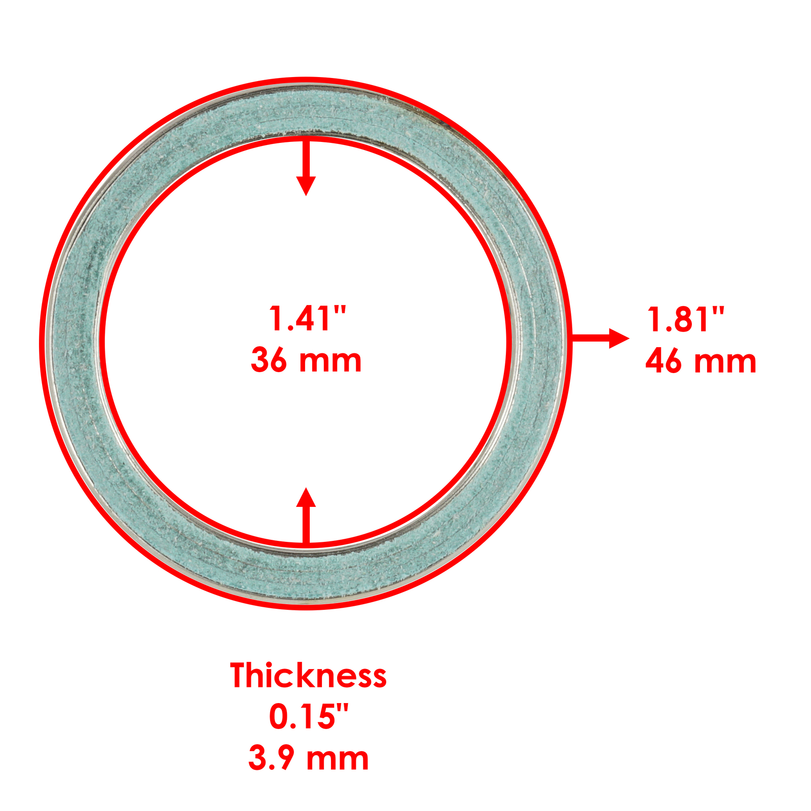 Caltric Exhaust Muffler Silencer Gasket Kit For Kawasaki Teryx KRF800 2014-2022