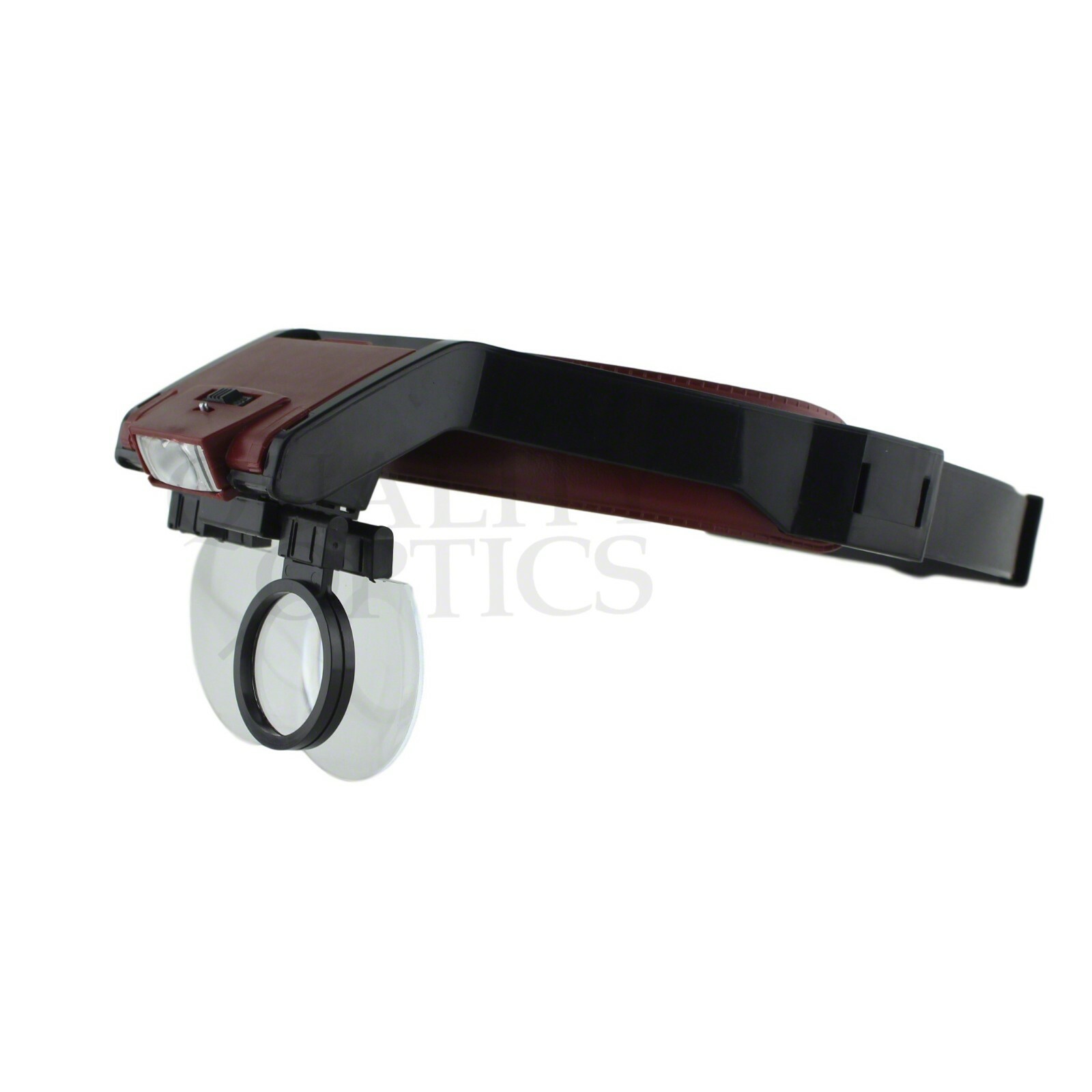 Quality Optics® Illuminated Headband Magnifier Jewelers Head Visor Magnifying