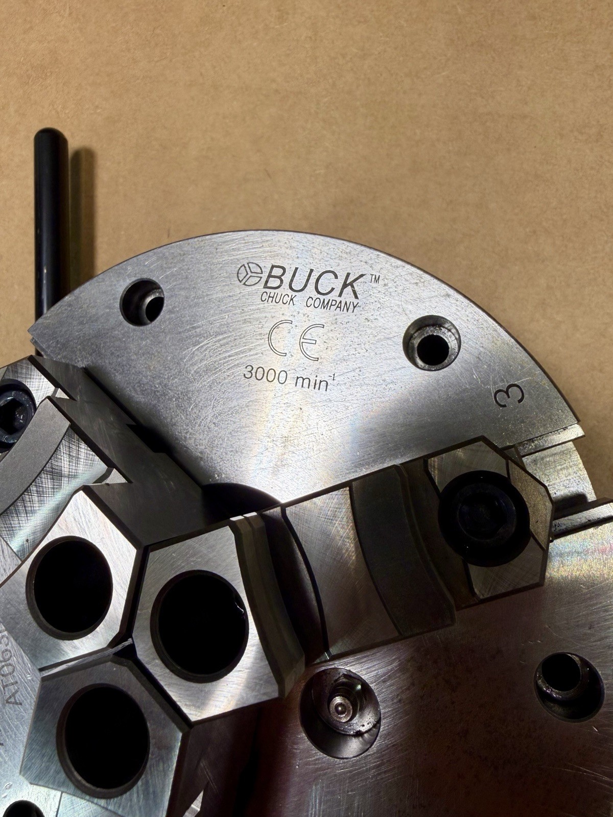 BUCK AT063RC 6" Inch 3 Jaw Manual Lathe Chuck Plain Back