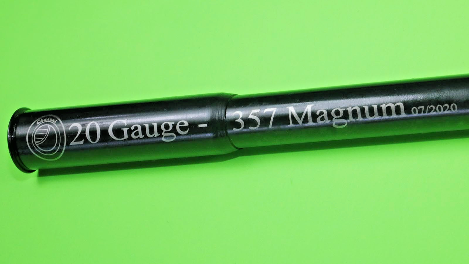 20ga to 357 Magnum /38 Special Shotgun Adapter - Chamber Reducer 18" Long