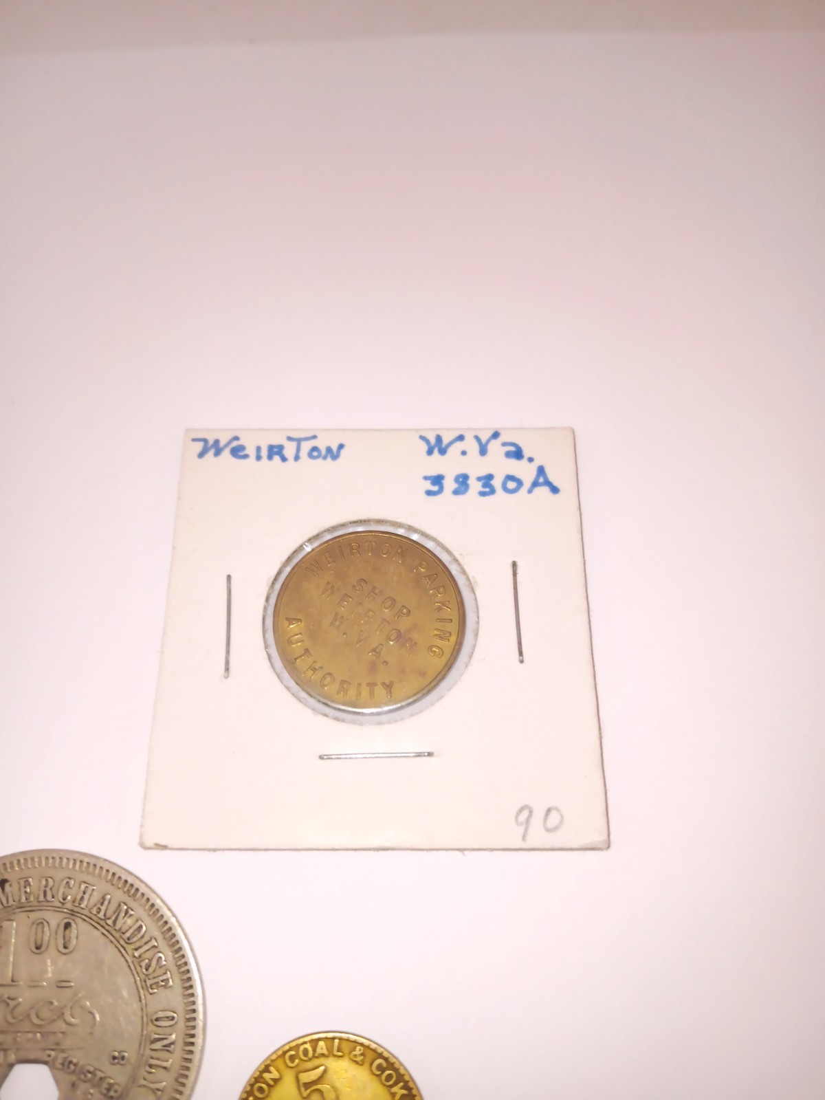 Vintage Wva Coal Script Tokens / Coins Money