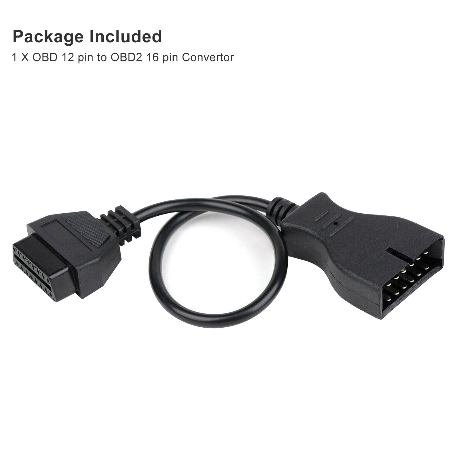 GM 12 Pin OBD1 to 16 Pin OBD2 Convertor Adapter Cable For Diagnostic Scanner US