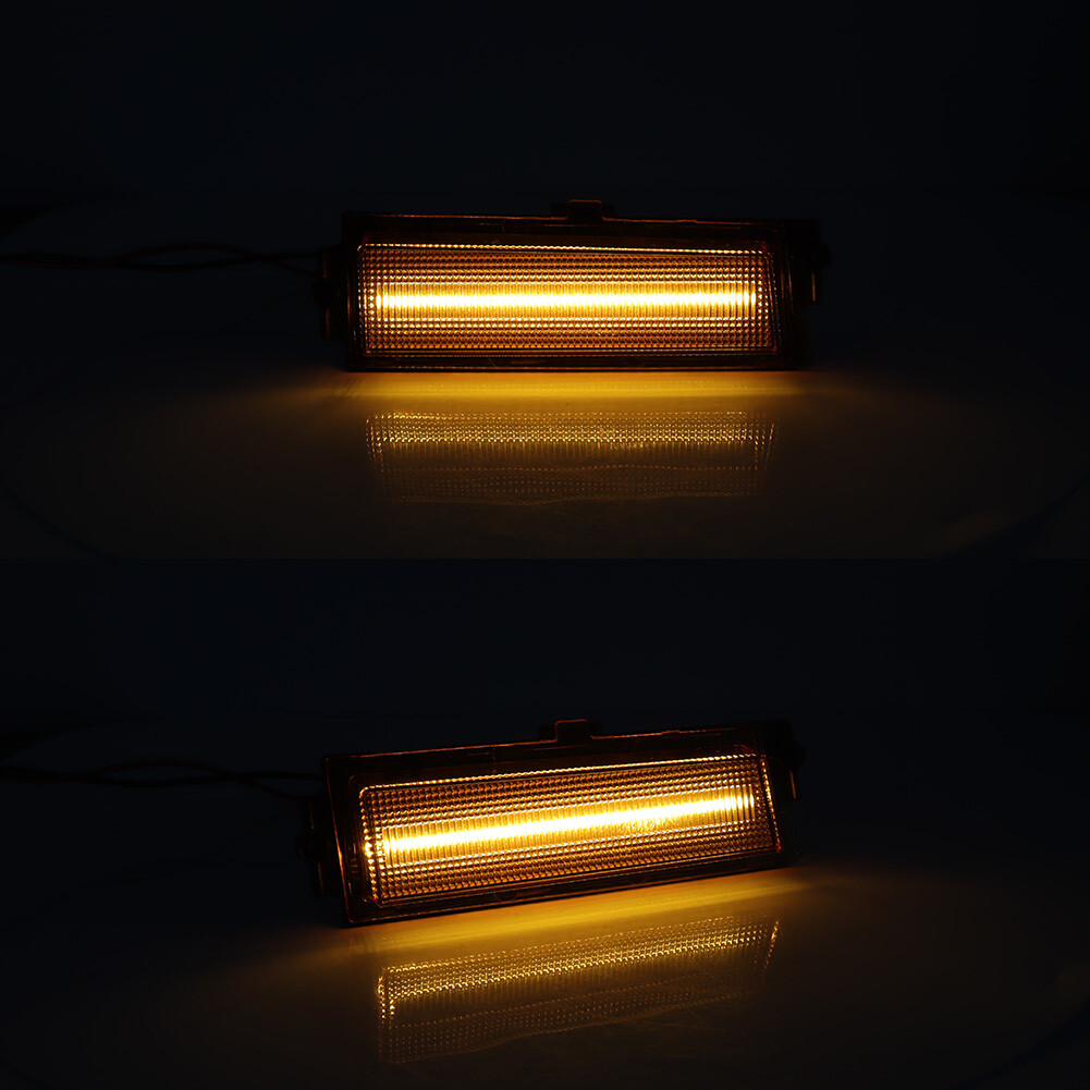 For 1981-1988 Chevy Monte Carlo SS Amber LED Front & Red Rear Side Marker Lights