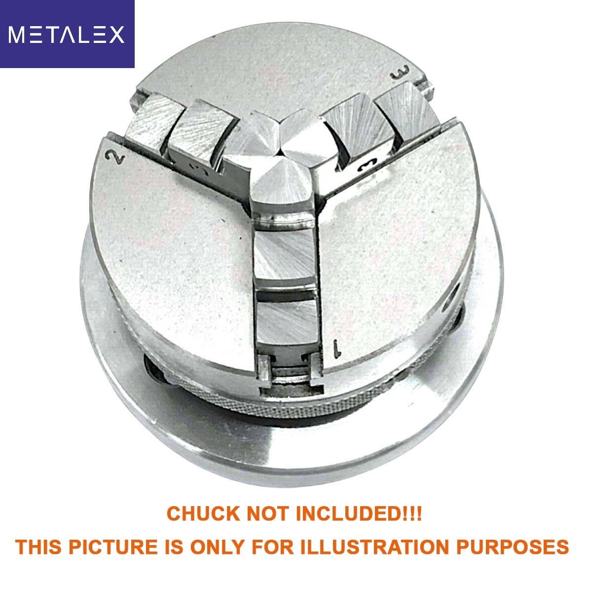 3" 4'' Rotary Table Adapter Backplate Adaptor M14x1 Thread Mounting Lathe Chucks