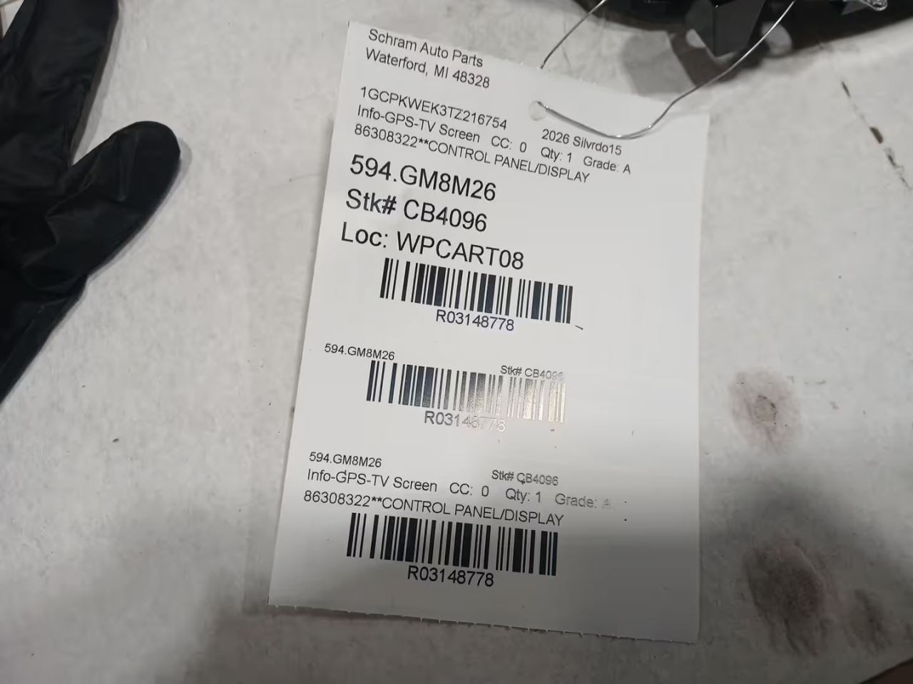 2026 Chevrolet Silverado 1500 Info-GPS-TV Screen 3148778