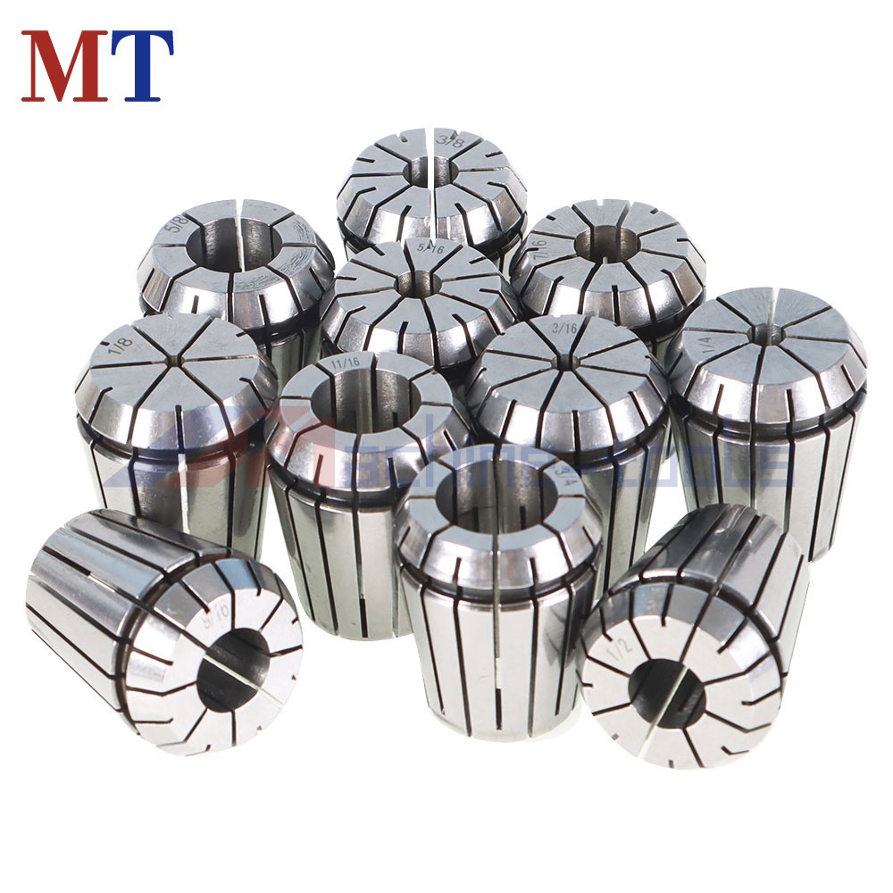 MT3 Shank With 11 Pack ER32 Collet Set ER32 Chuck & Spanner For Milling Machine