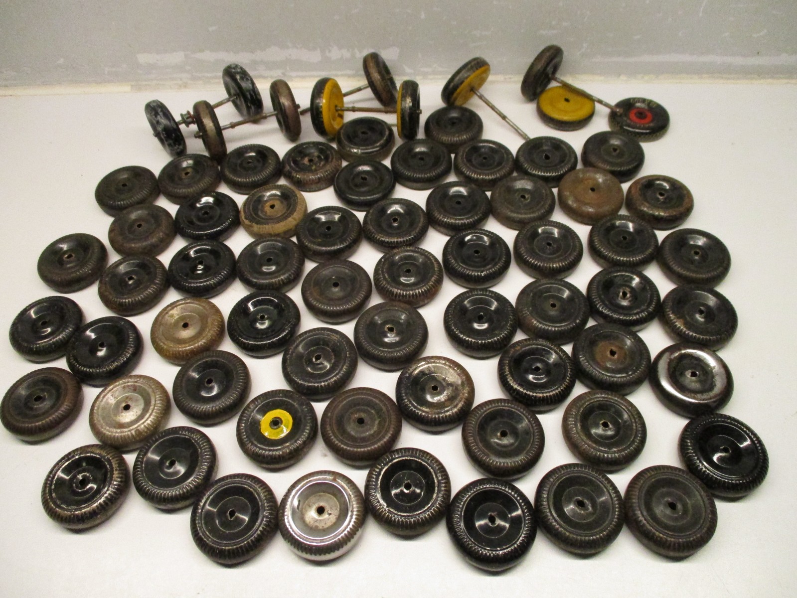 MARX TIRES WHEELS FOR TIN LITHO WINDUP RACE CAR DAIRY WAGON AIRPLANE OTHER TOYS