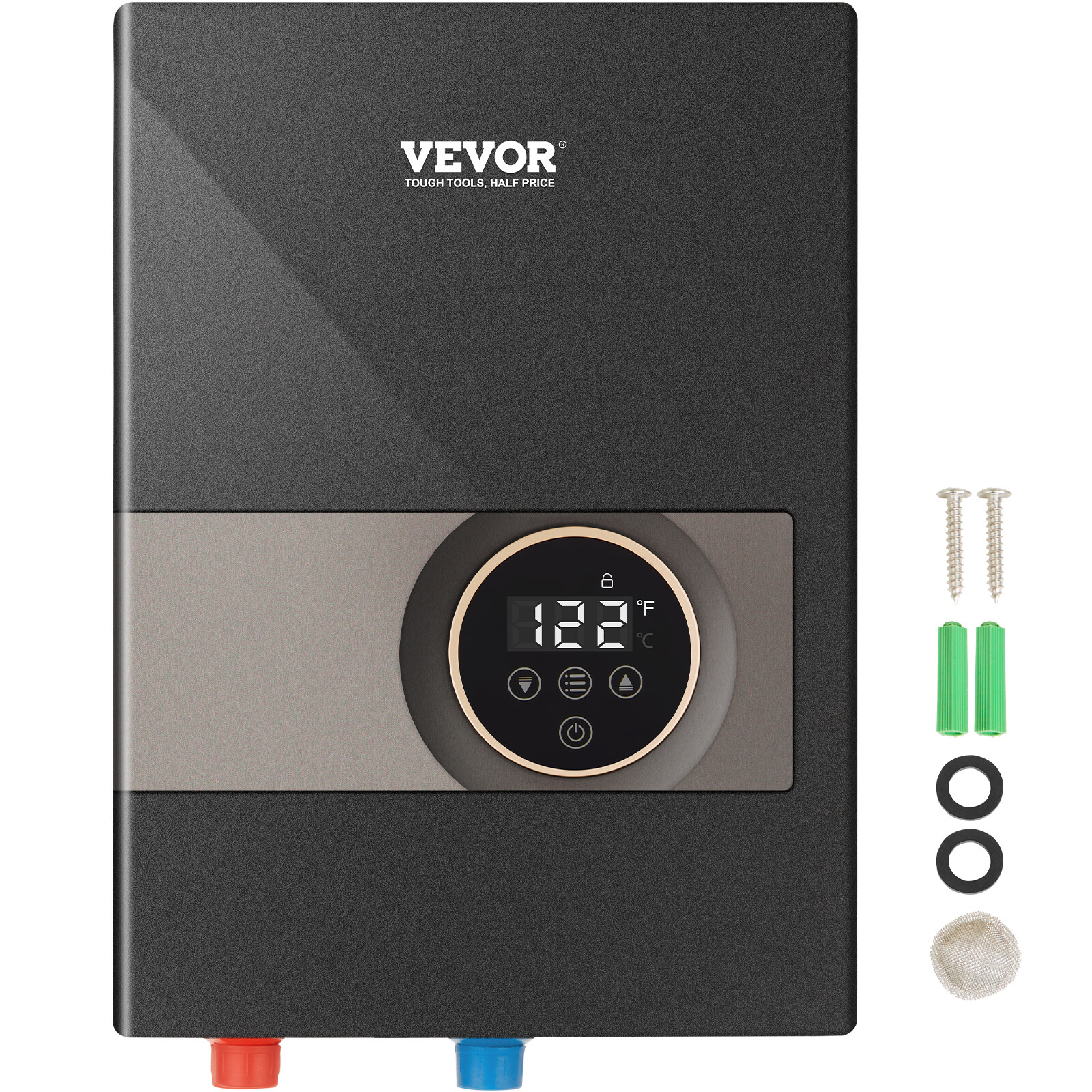 VEVOR 8KW Electric Tankless Hot Water Heater Instant Boiler Shower On Demand