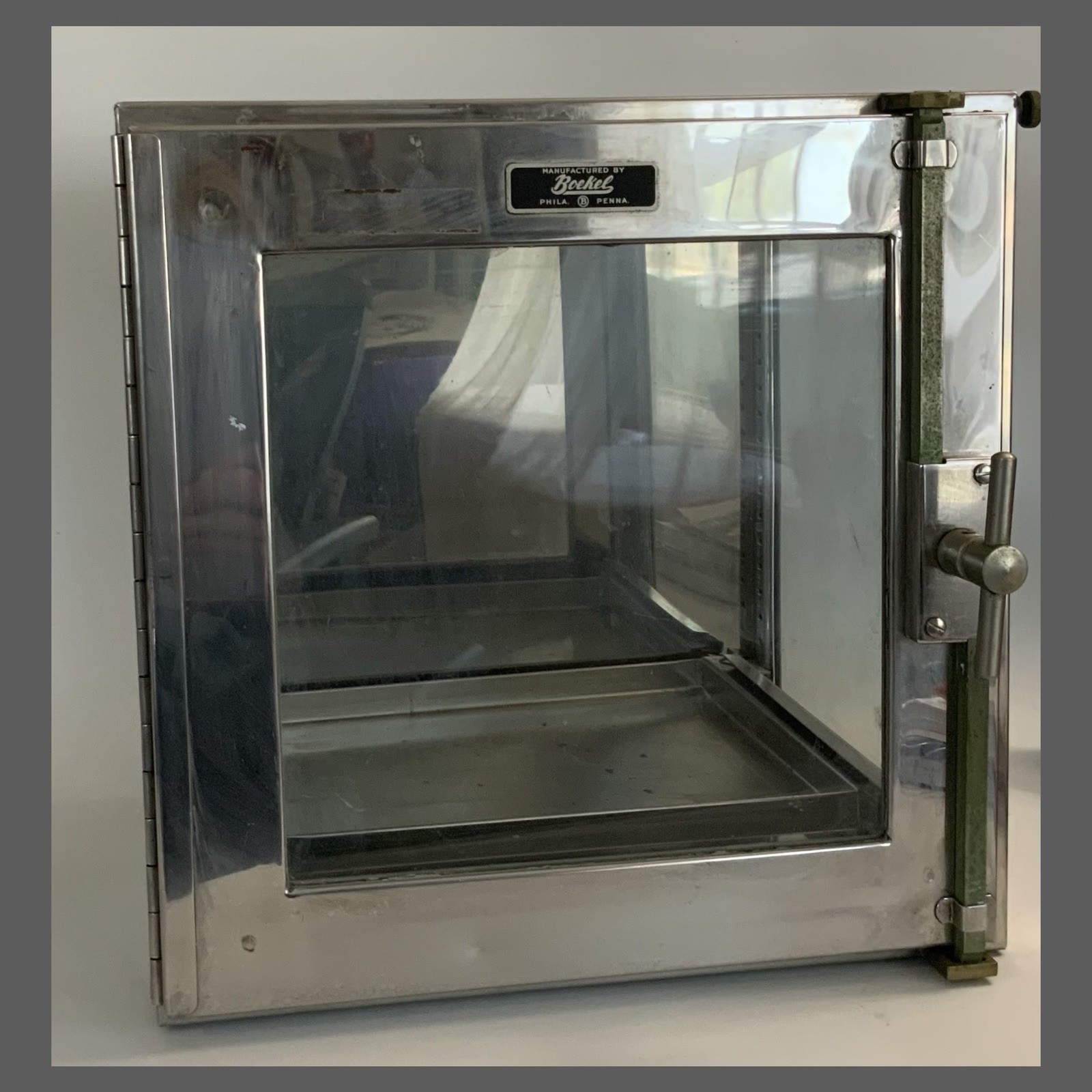 Vtg Boekel Scientific Incubator- Phila PA-12x12” Metal & Glass - Untested/AS IS