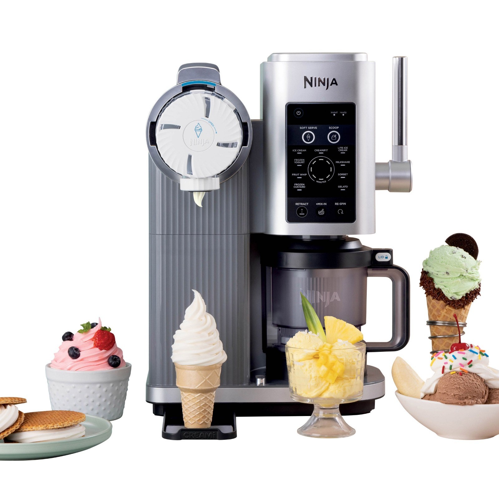 Ninja Swirl by CREAMi Soft Serve and Ice Cream Maker, 13 One-Touch Programs