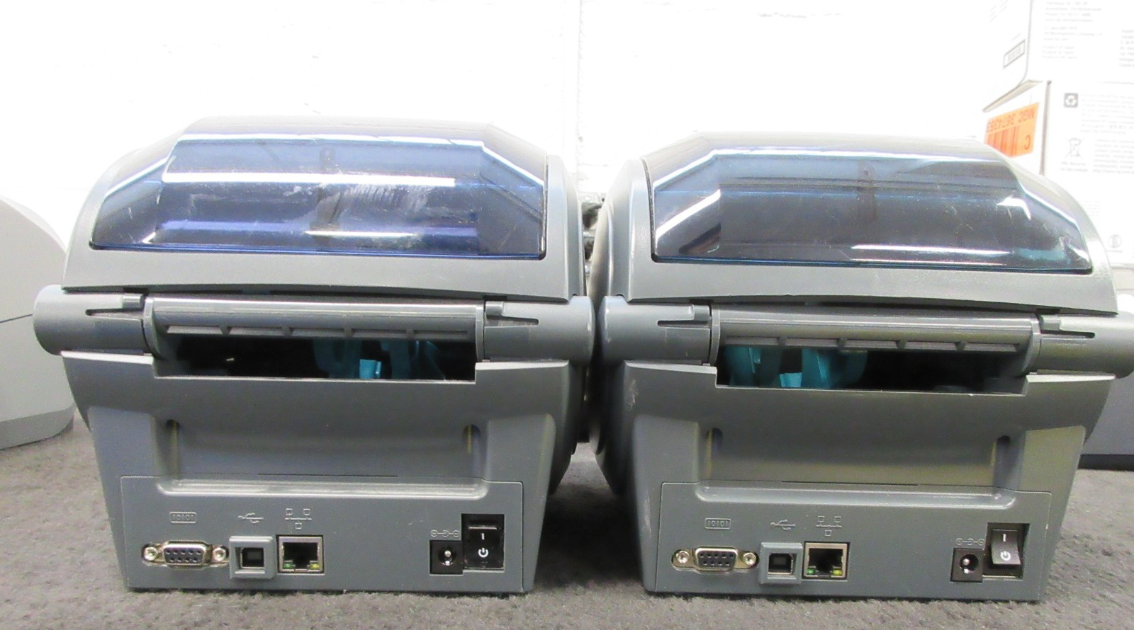 lot of 2 Zebra GX420T Thermal Label Printer