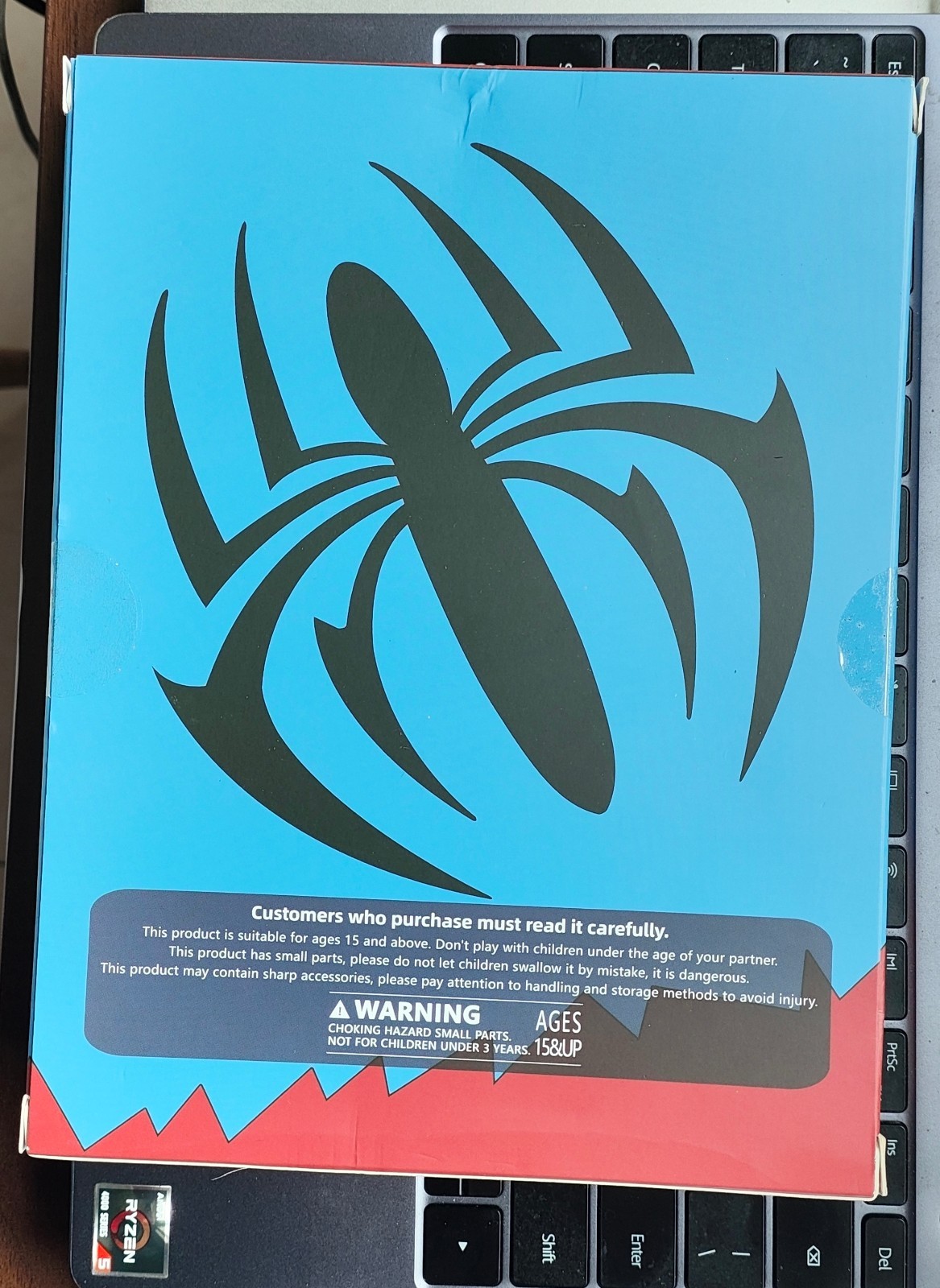 In Stock Mess Toys Spider-Man Scarlet Hero Blue Cloth Battle Suit Action Figure