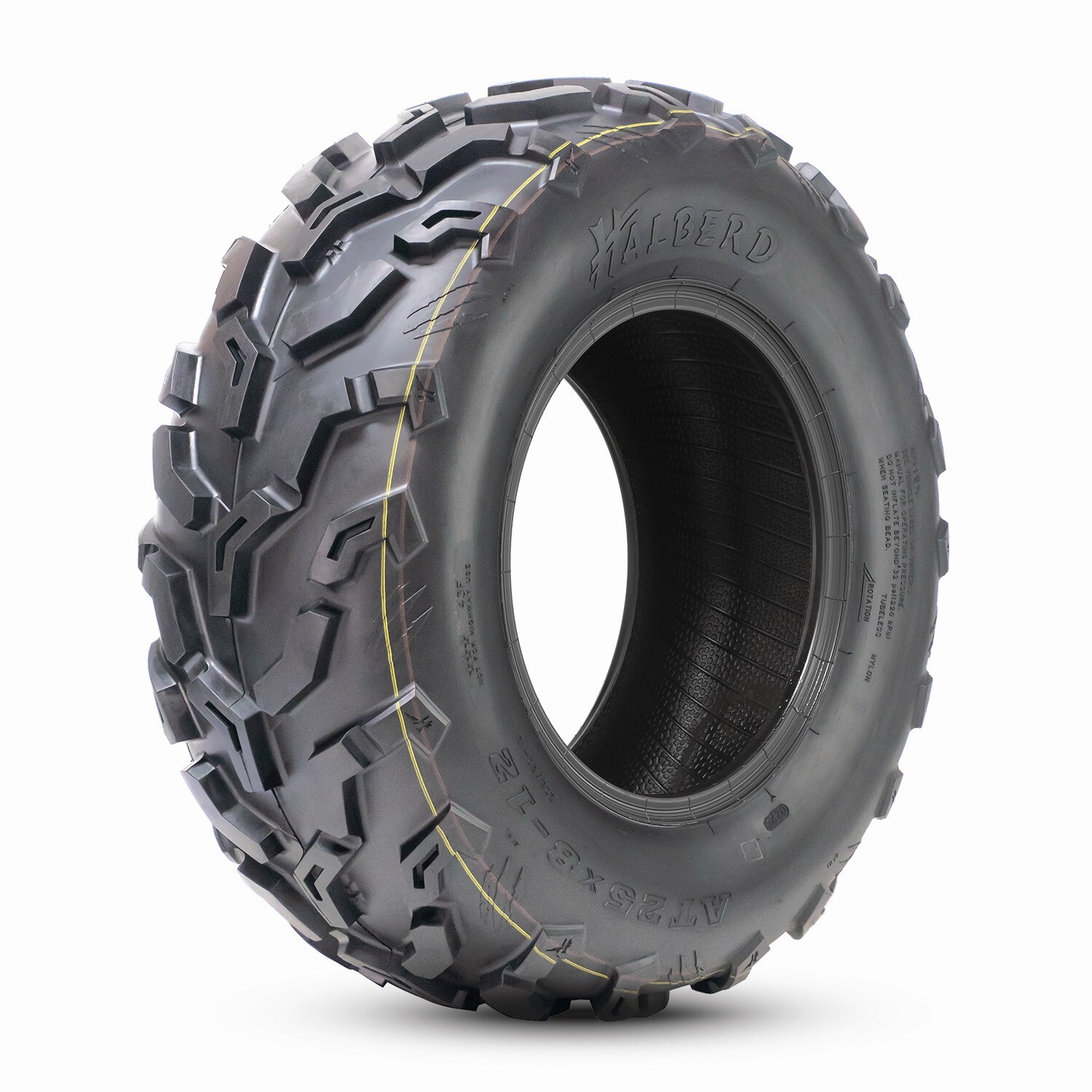 Full Set 4 25x8-12 25x10-12 ATV Tires 6Ply Mud UTV Eco-Friendly Replacement Tire