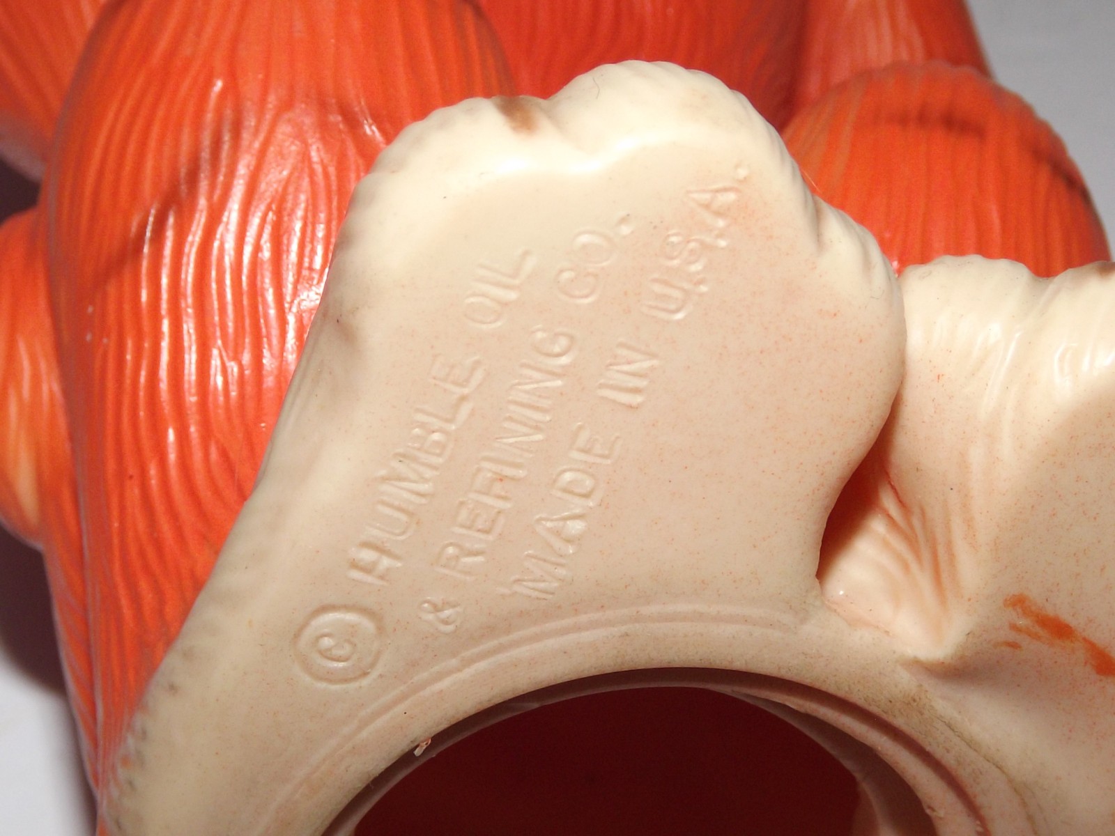 Vtg Esso Exxon Tiger In Your Tank Coin Bank Plastic Missing Stopper Humble Oil