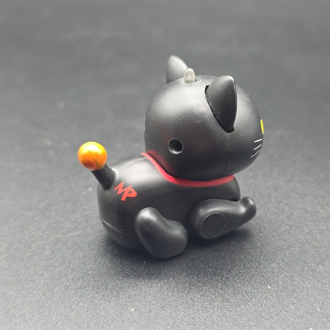 Vintage Tomy MICROPETS Halloween Cat Pet Robot Kitty Black Cat Pumpkin Tail