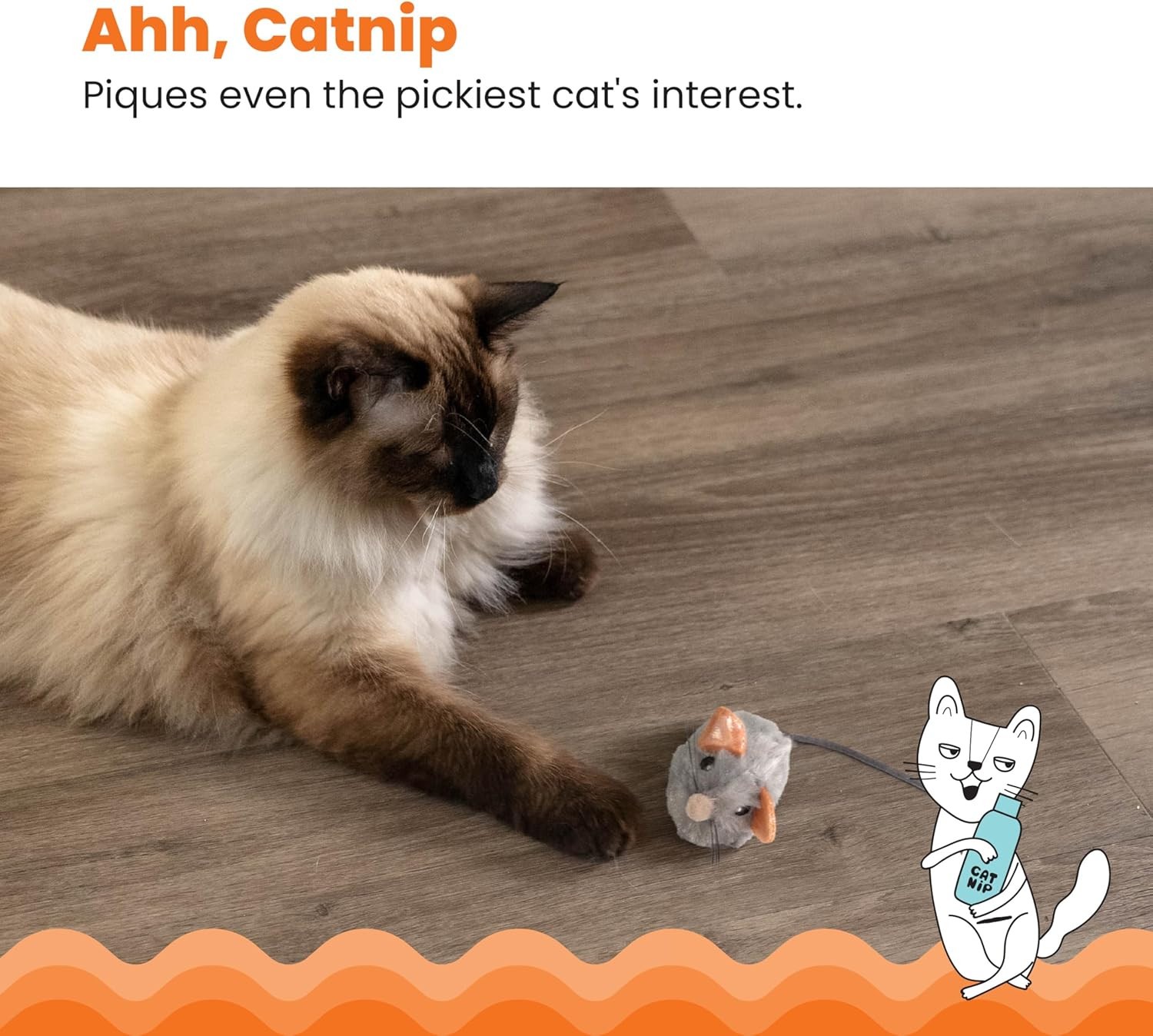 Squeak Squeak Mouse: Realistic Sound Cat Toy with Catnip Boost