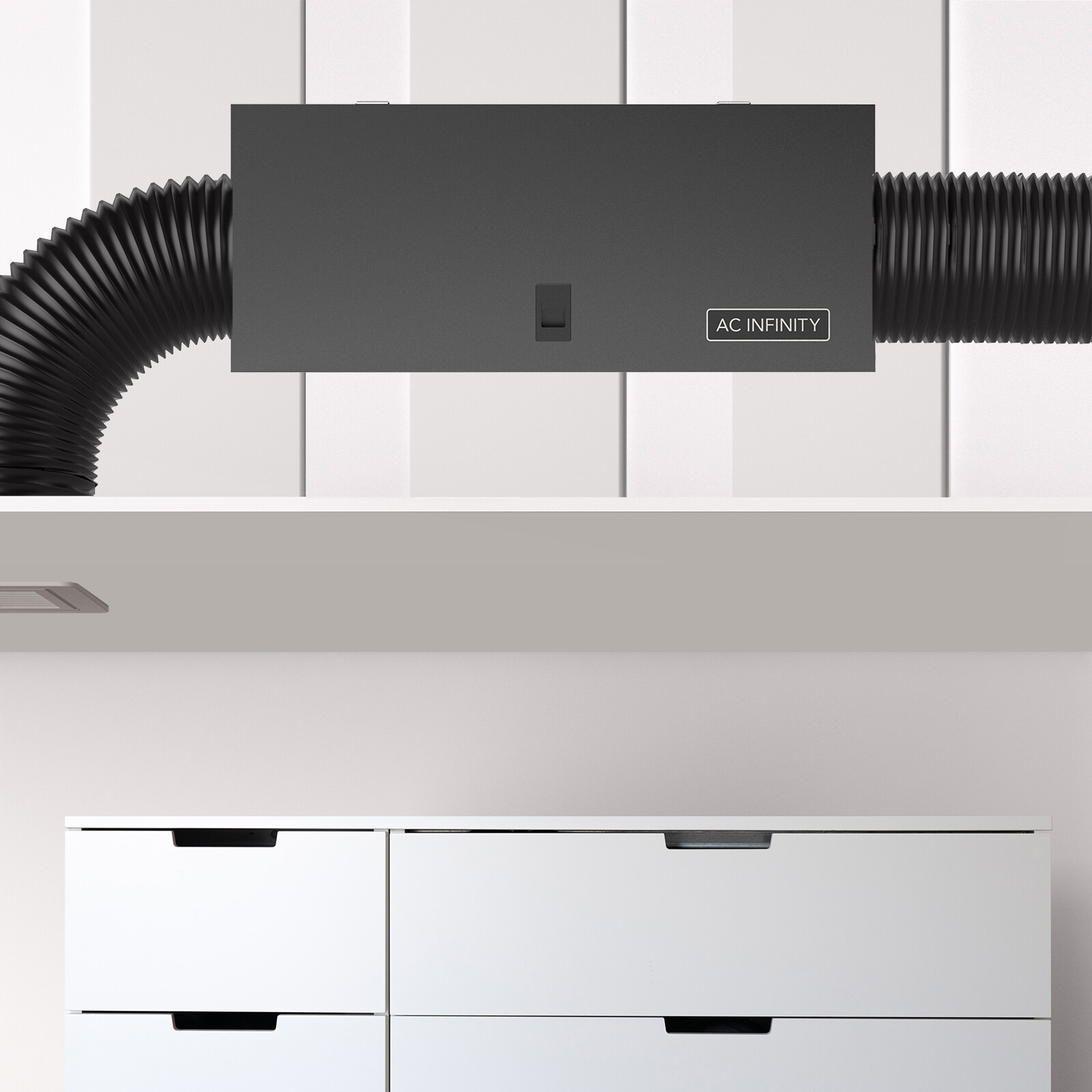 Inline Filter Box 6" with High Efficacy Filter, Home Filtration Intake for HVAC