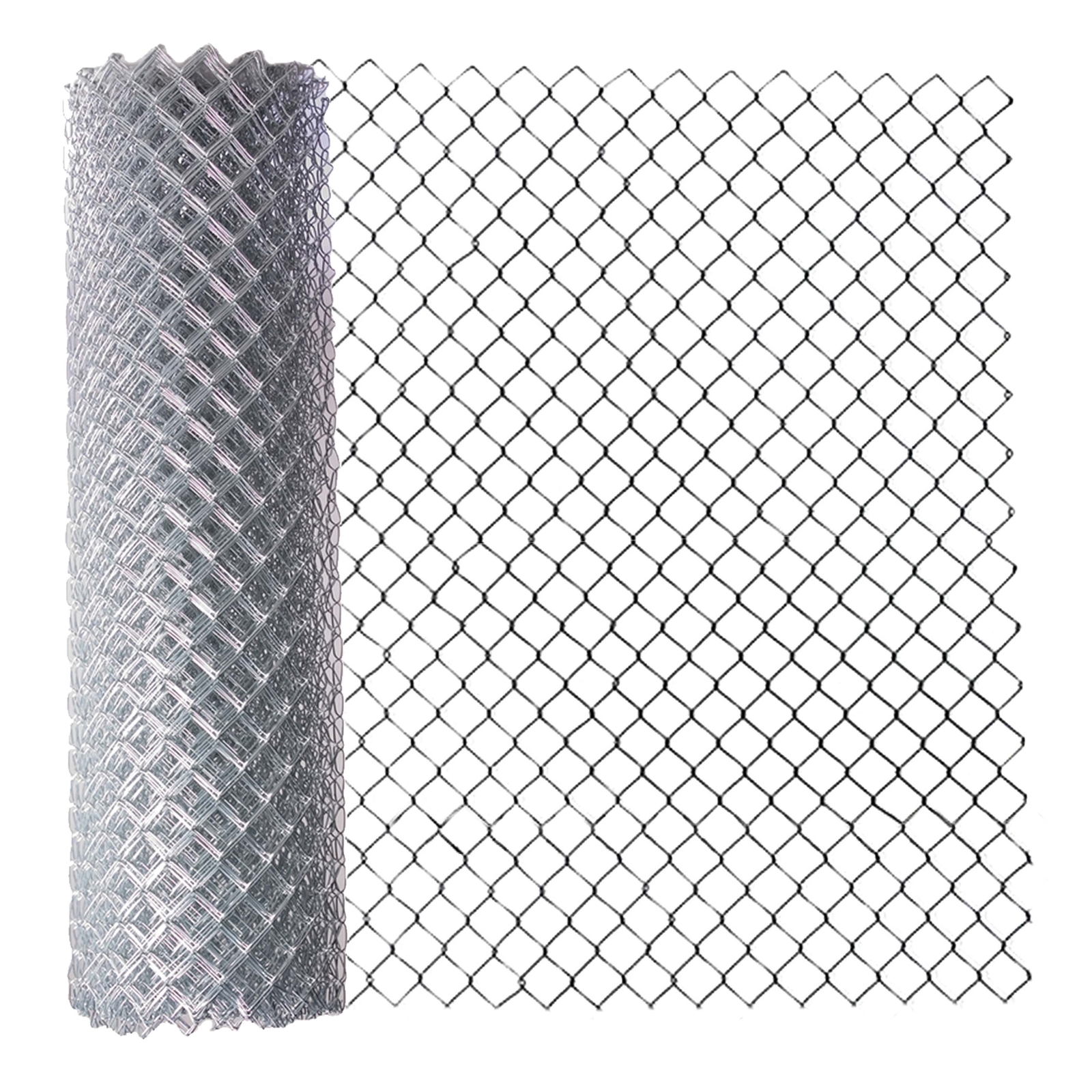ALEKO Galvanized Steel 6 X 50 Feet Complete Kit Chain Link Fence Fabric Posts
