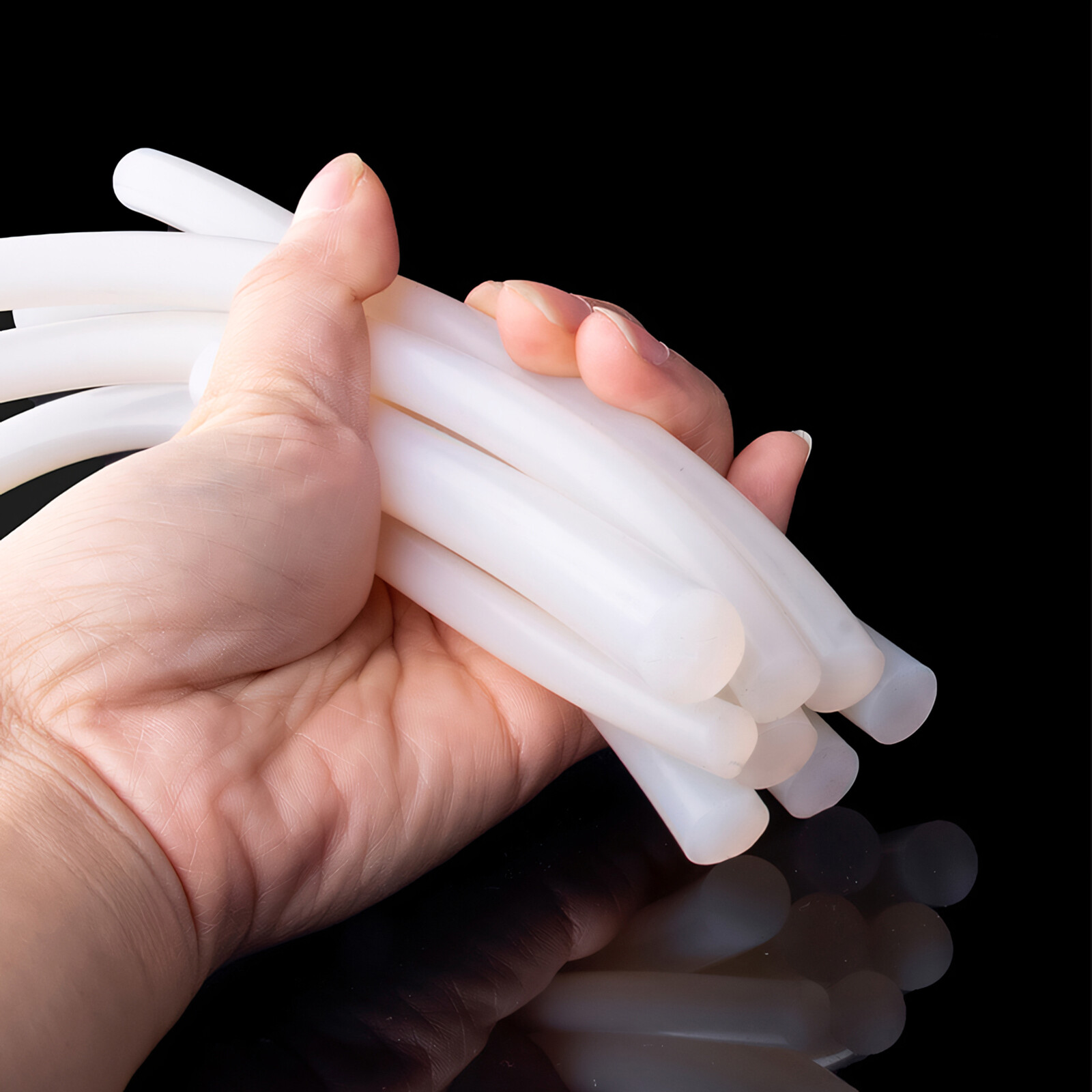 Silicone Rubber Cord White Round Strip Solid Rubber Strip Sealing Strip 1MM-30MM