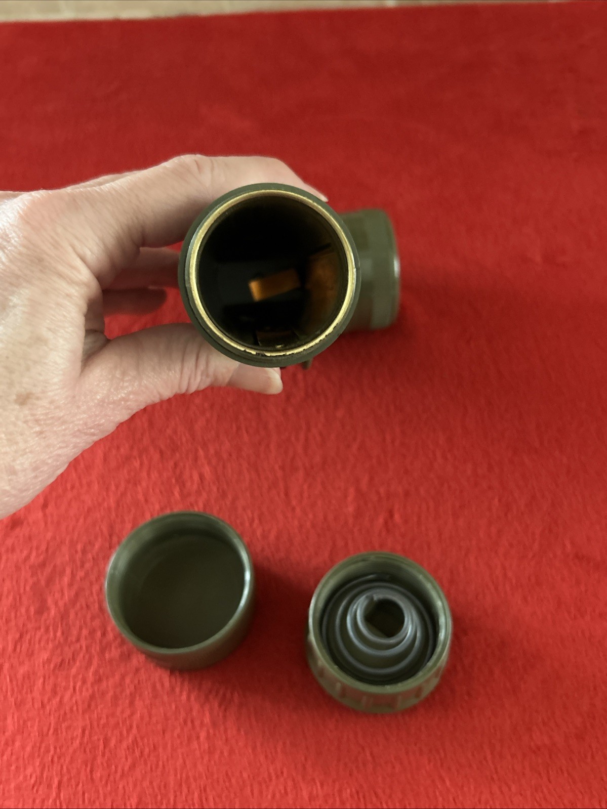 Vietnam 60s US Army USGI GT MX-991/U OD Green Flashlight Right Angle