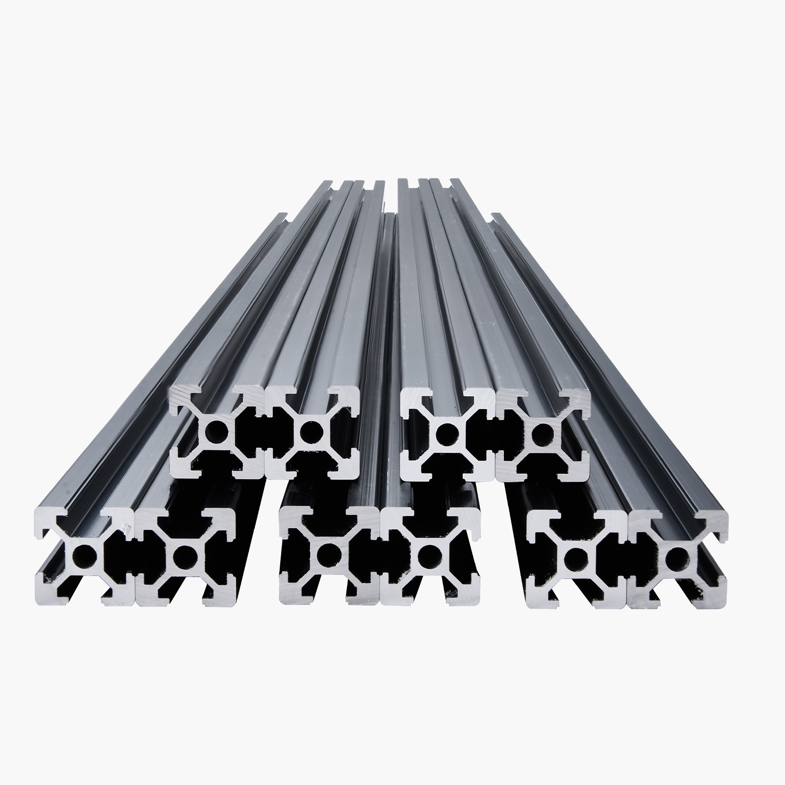 10PCS 39.4in (1000mm) T Slot 2020 Aluminum Extrusion Anodized Linear Rail