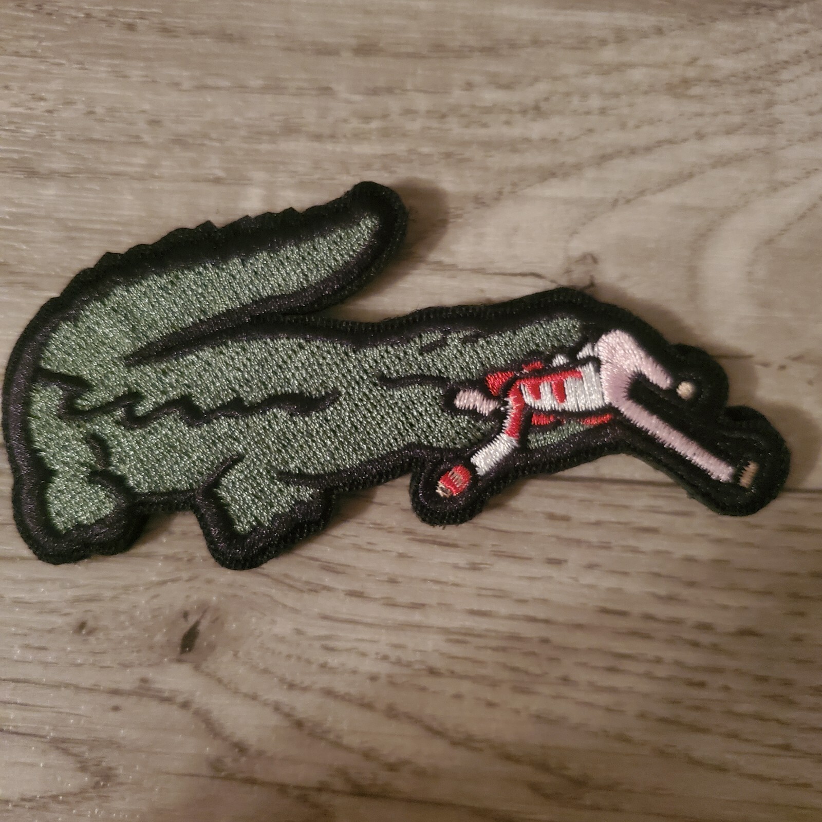 Alligator Frenzy Sarcastic Funny Tactical Morale Patch Hook and Loop