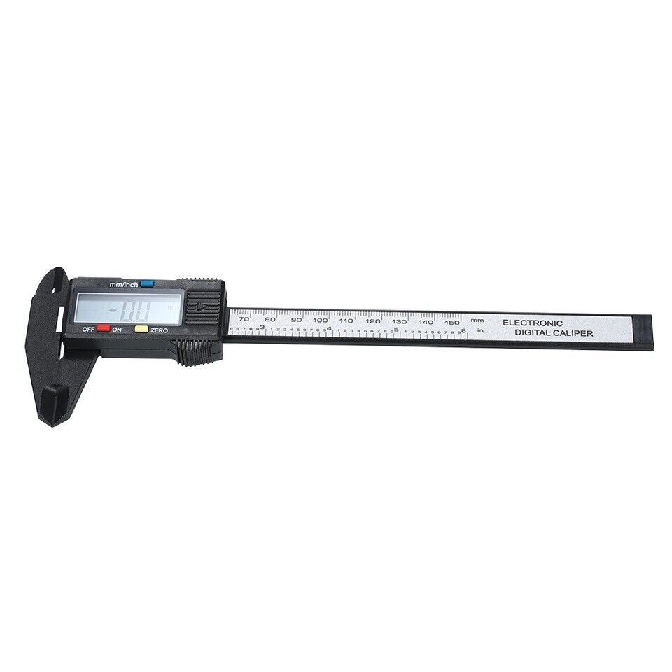 Digital Caliper 6" 150mm Micrometer LCD Gauge Vernier Electronic Measuring Ruler