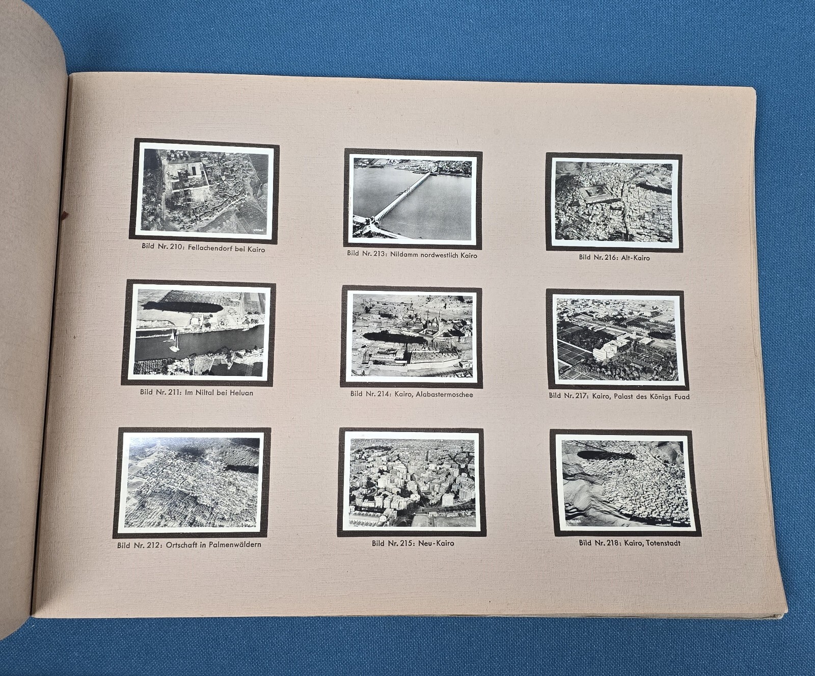 1932 ZEPPELIN WELTFAHRTEN World Flight Book - Cigarette Card - German