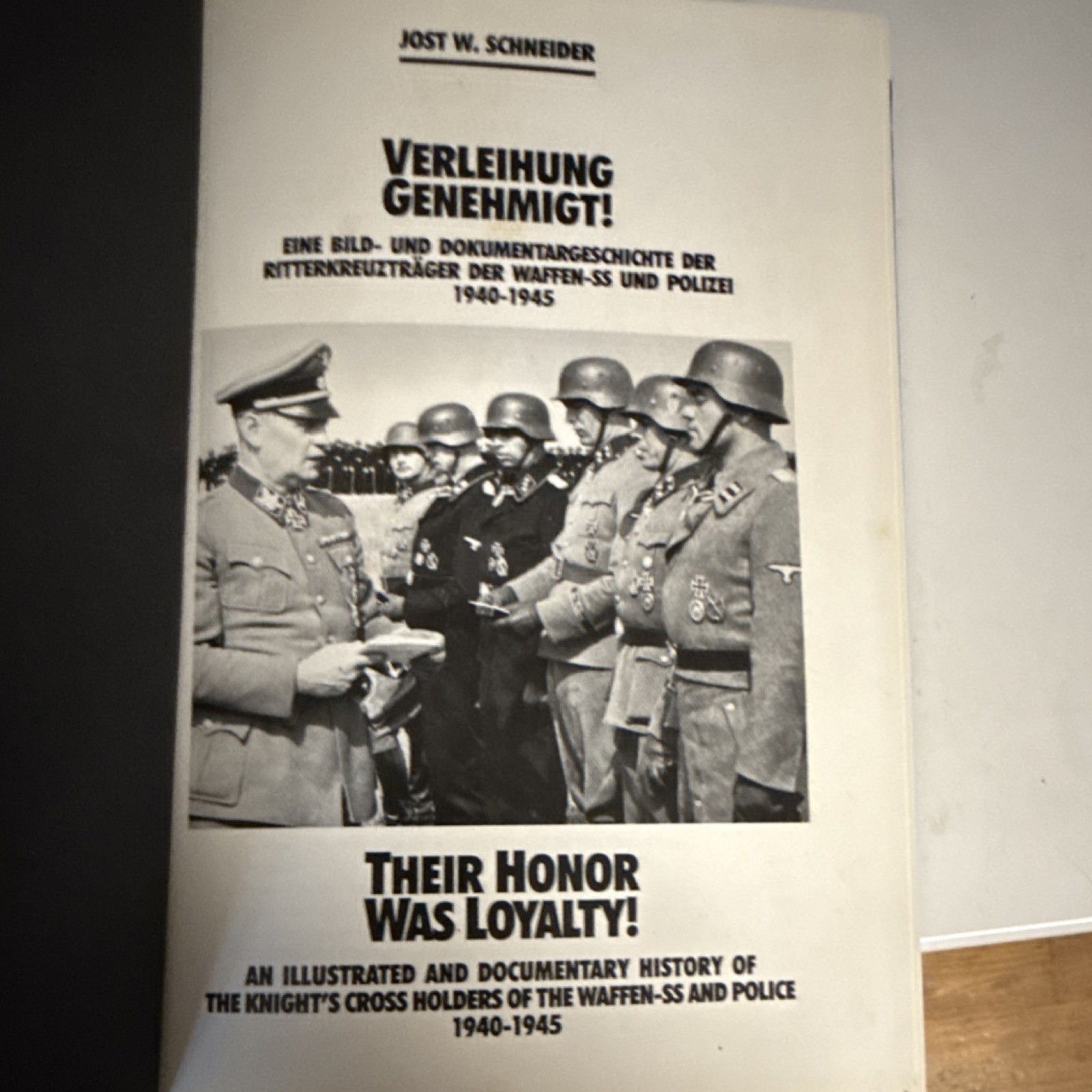 Jost W. Schneider Their Honor Was Loyalty Waffen-SS Police 1940-1945