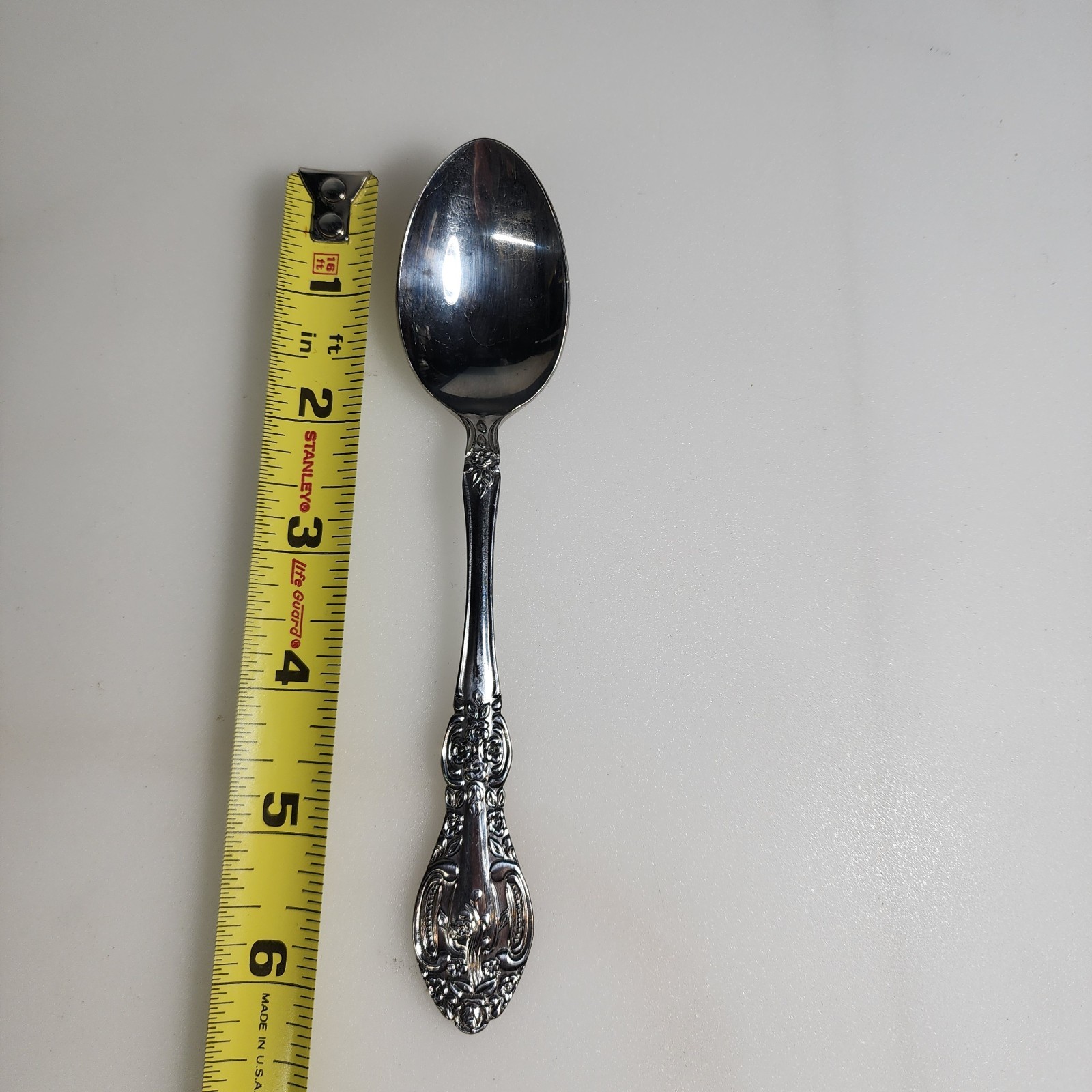 Springtime Stainless Steel Spoon Flatware Glossy Made In Japan 6.25"